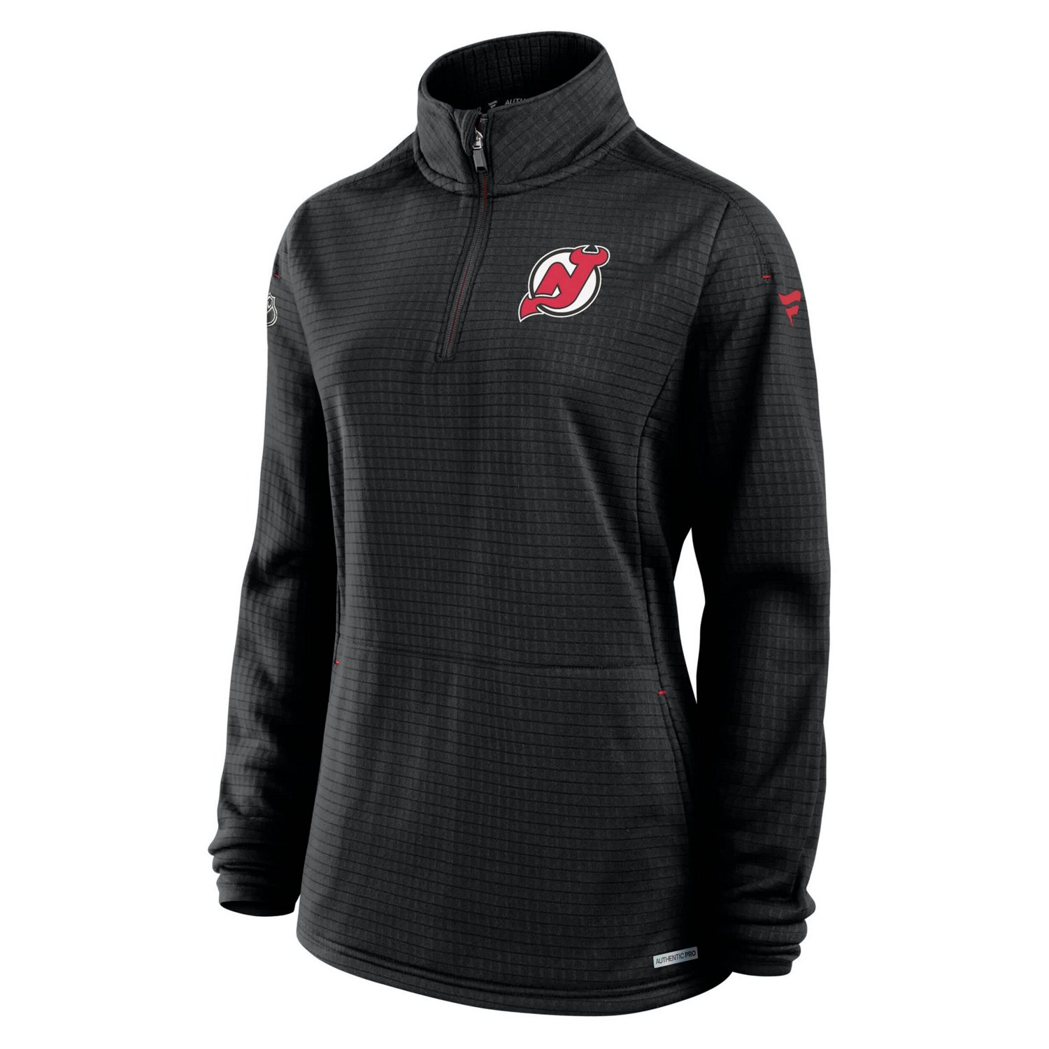 Fanatics New Jersey Devils Authentic Pro Rink Lightweight Quarter-Zip Pullover Top