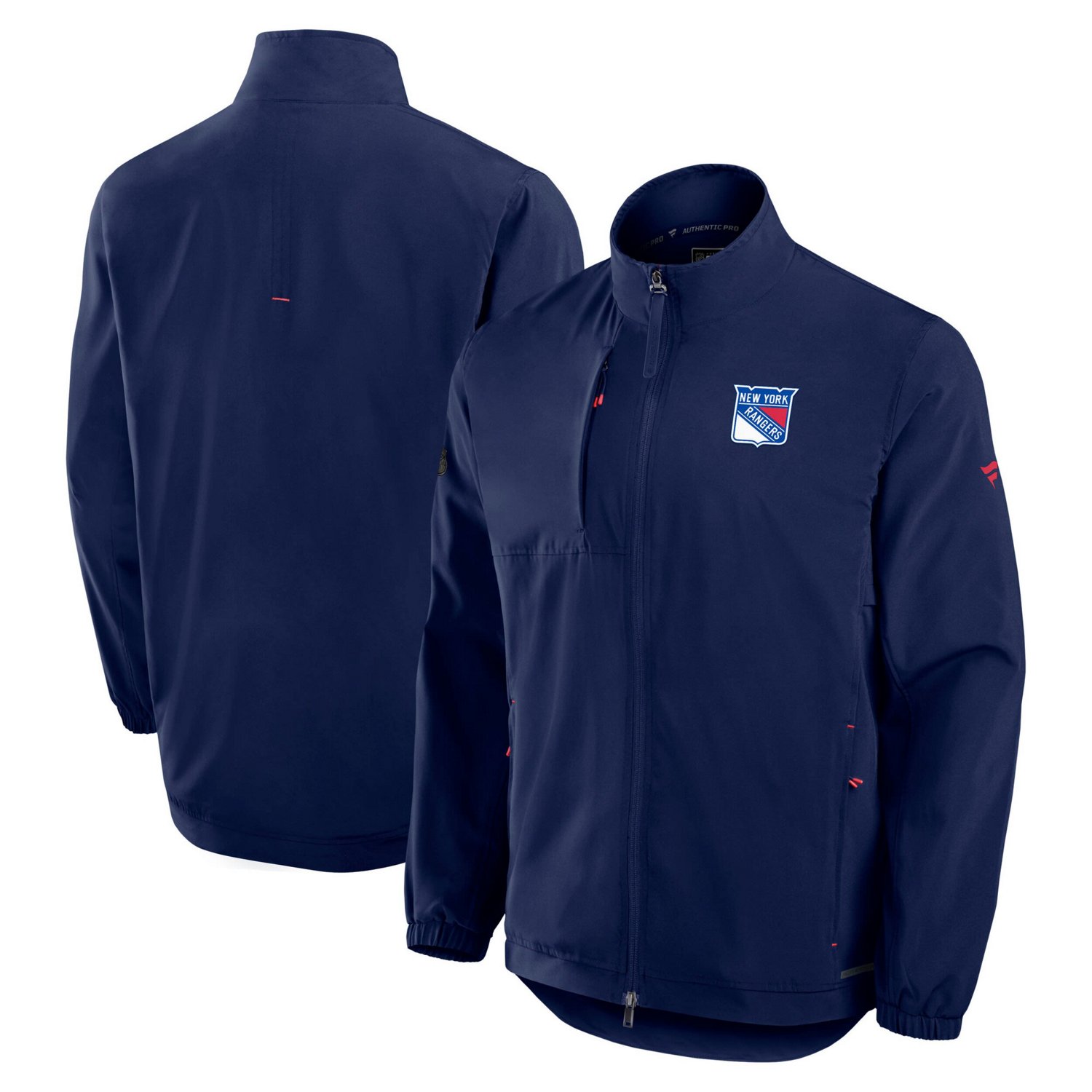 Fanatics New York Rangers Authentic Pro Rink Coaches Full-Zip Jacket