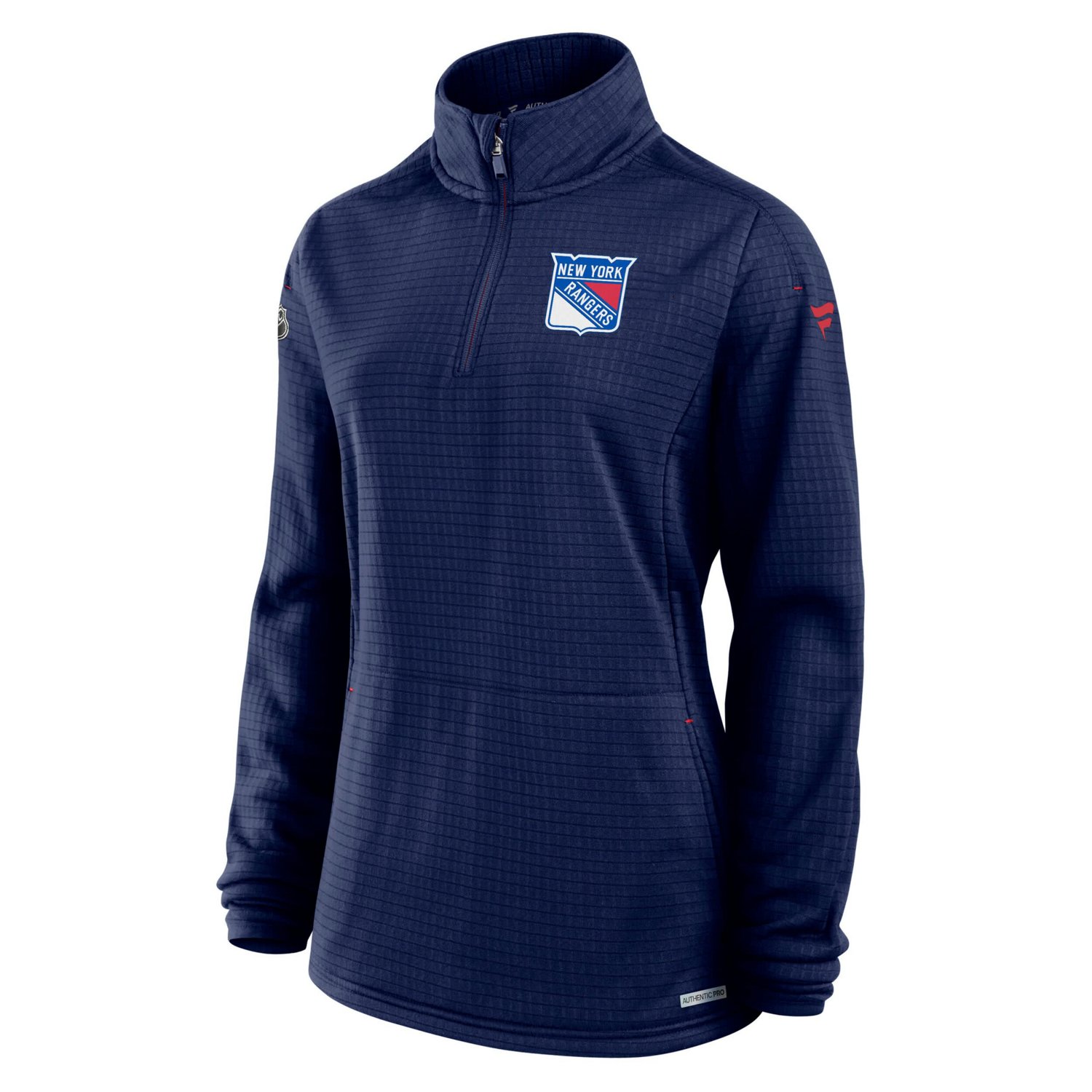 Fanatics New York Rangers Authentic Pro Rink Lightweight Quarter-Zip Pullover Top