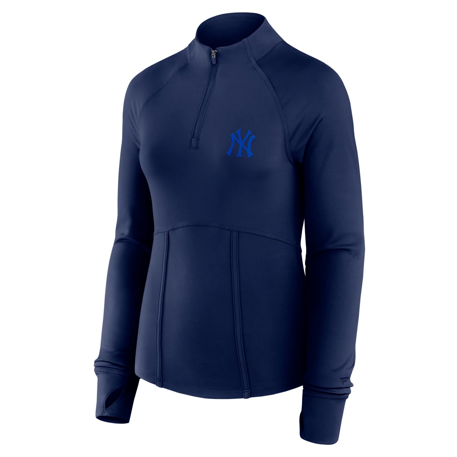 Fanatics New York Yankees Elements Raglan Tri-Blend Quarter-Zip Top