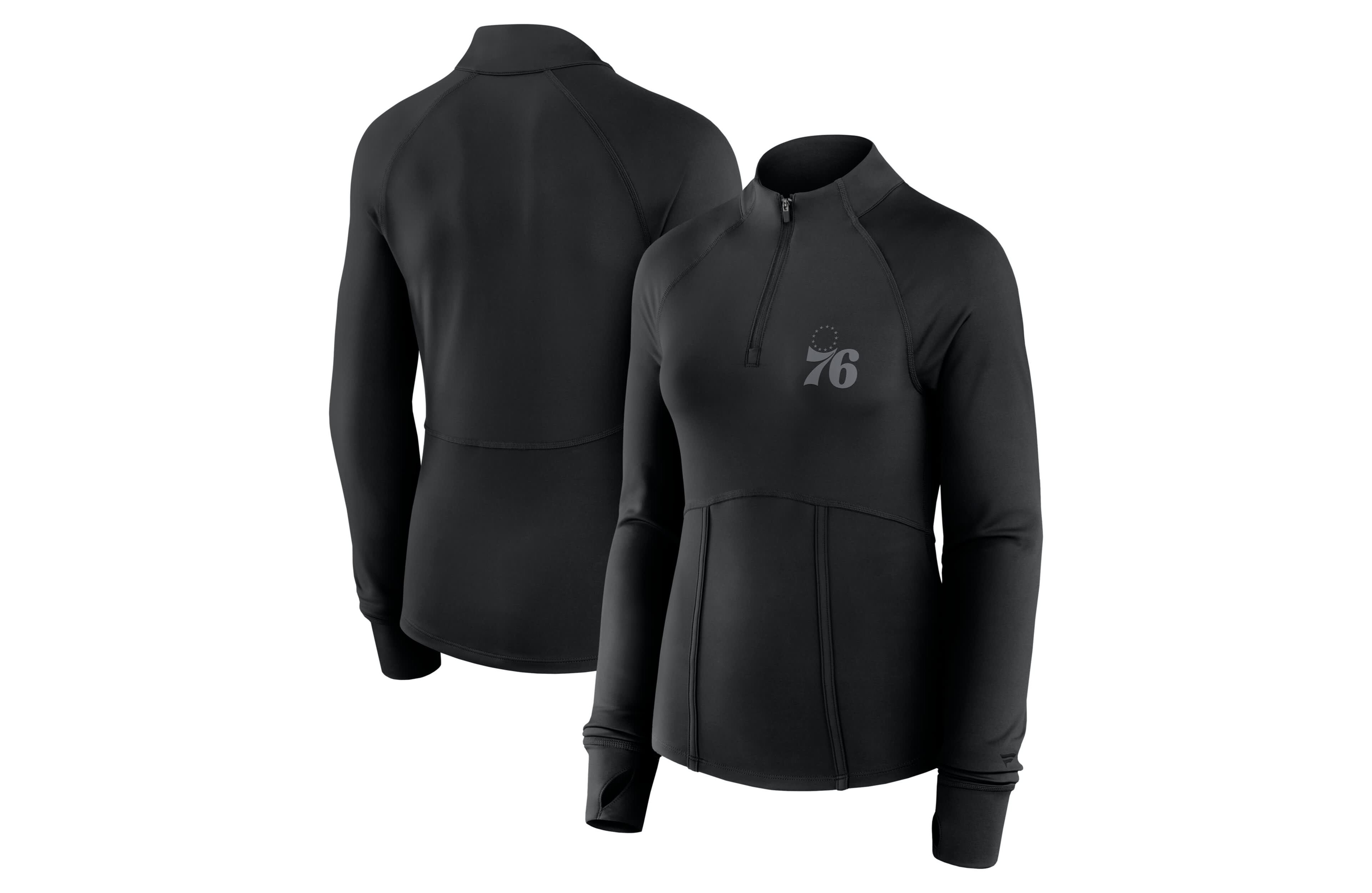 Fanatics Philadelphia 76ers Elements Match Raglan Quarter-Zip Top