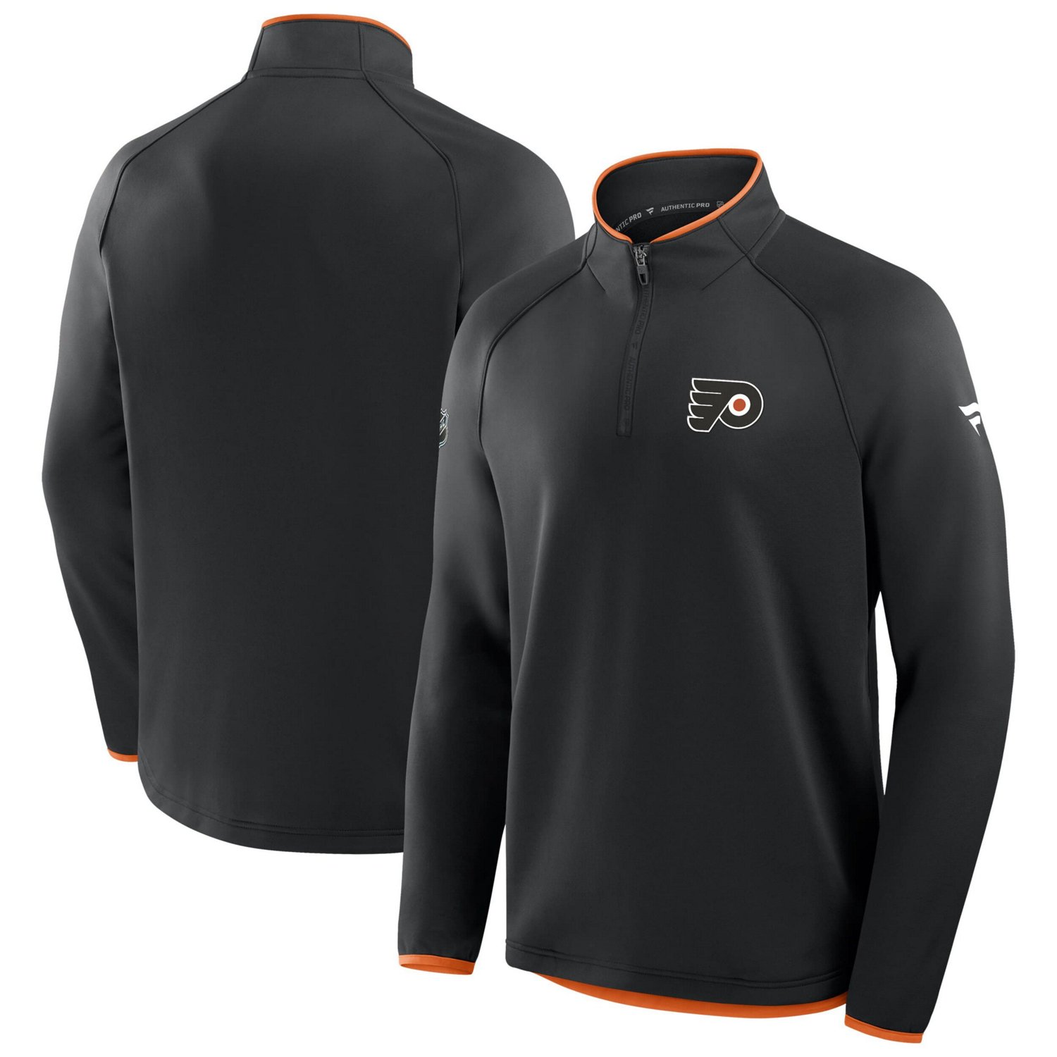 Fanatics Philadelphia Flyers Authentic Pro Rink Raglan Quarter-Zip Pullover - view number 4