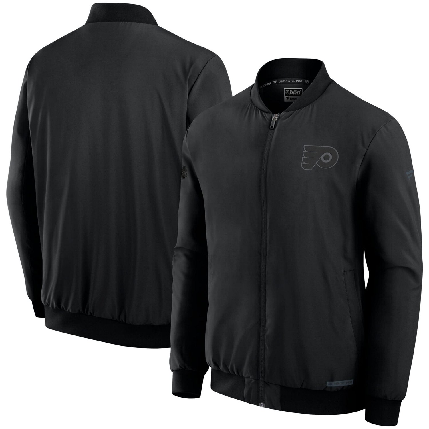 Fanatics Philadelphia Flyers Authentic Pro Road Full-Zip Bomber Jacket
