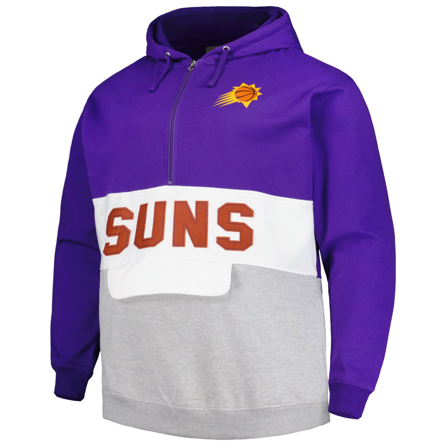 Fanatics Phoenix Suns Big  Tall Anorak Half-Zip Hoodie