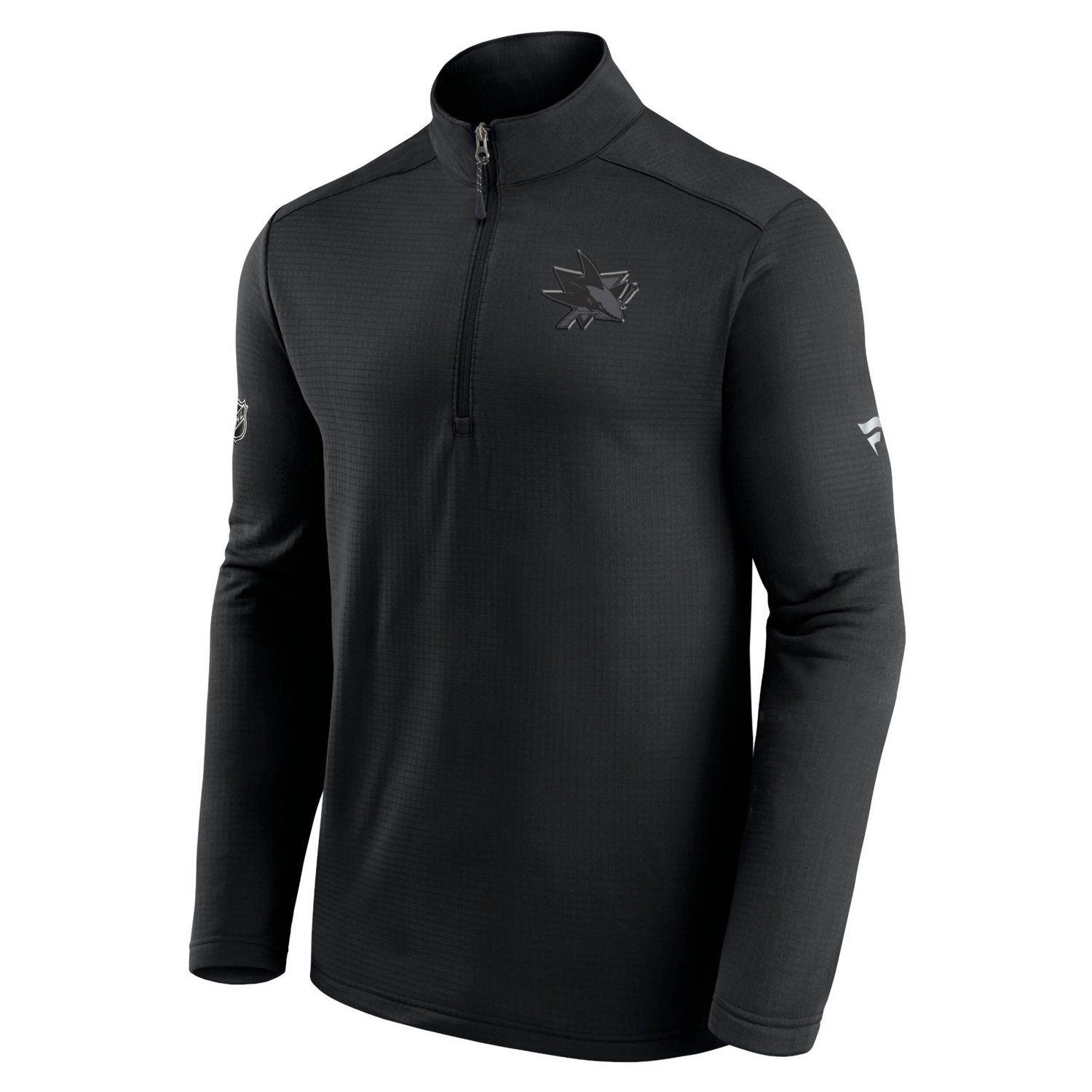 Fanatics San Jose Sharks Authentic Pro Travel and Training Quarter-Zip Jacket                                                    - view number 2