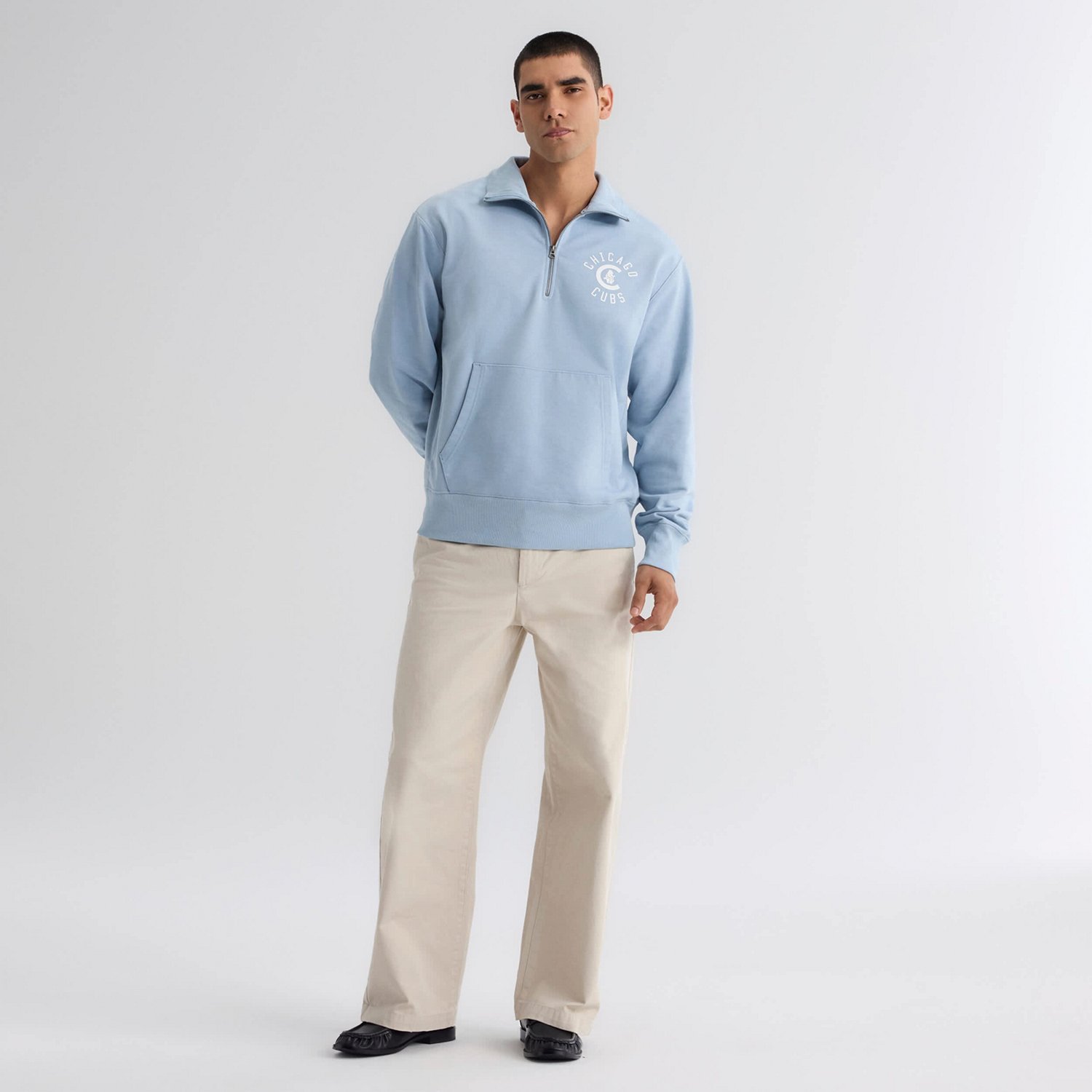 Fanatics Sky Chicago Cubs Iconic Terry Quarter-Zip Sweatshirt - view number 3