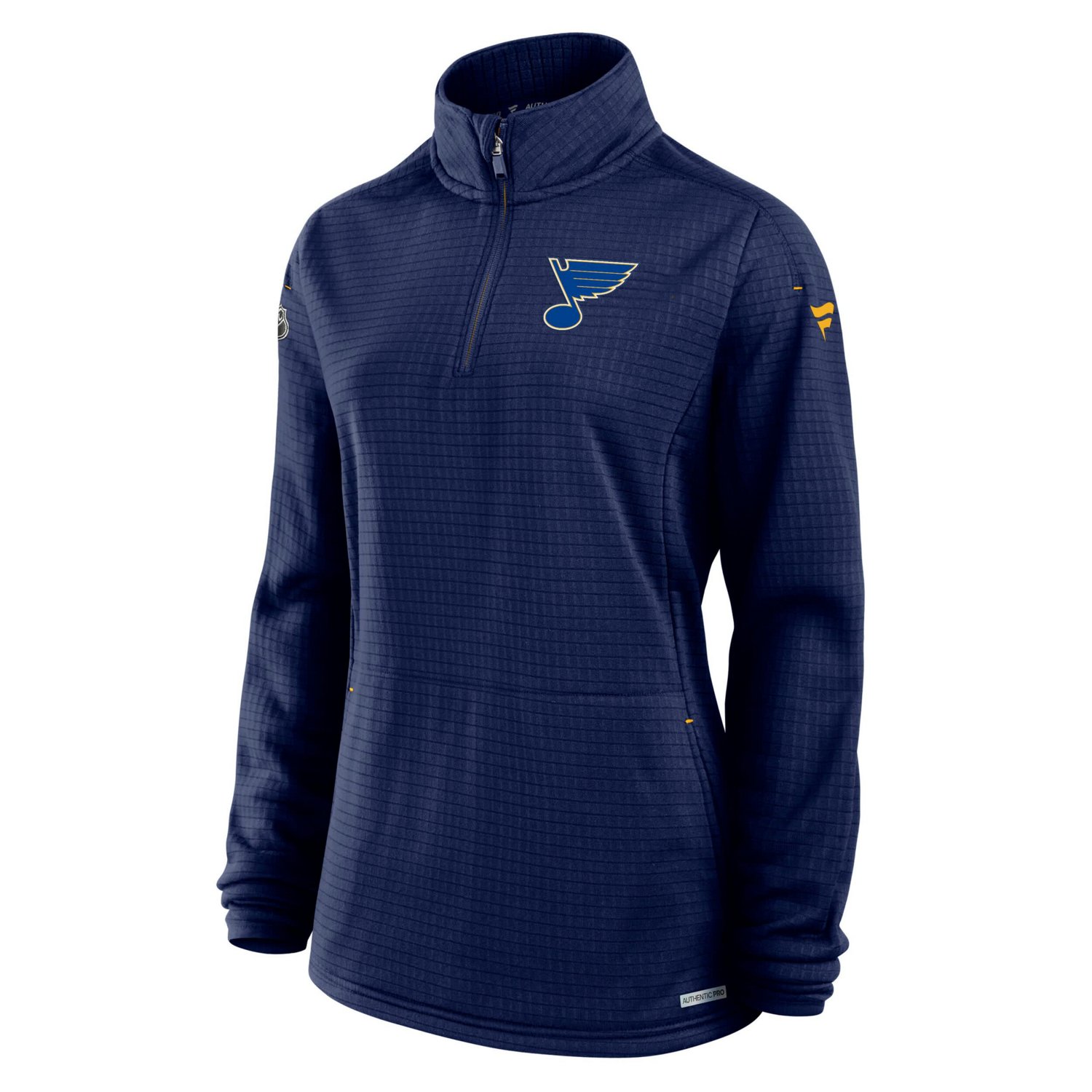 Fanatics St Louis Blues Authentic Pro Rink Lightweight Quarter-Zip Pullover Top