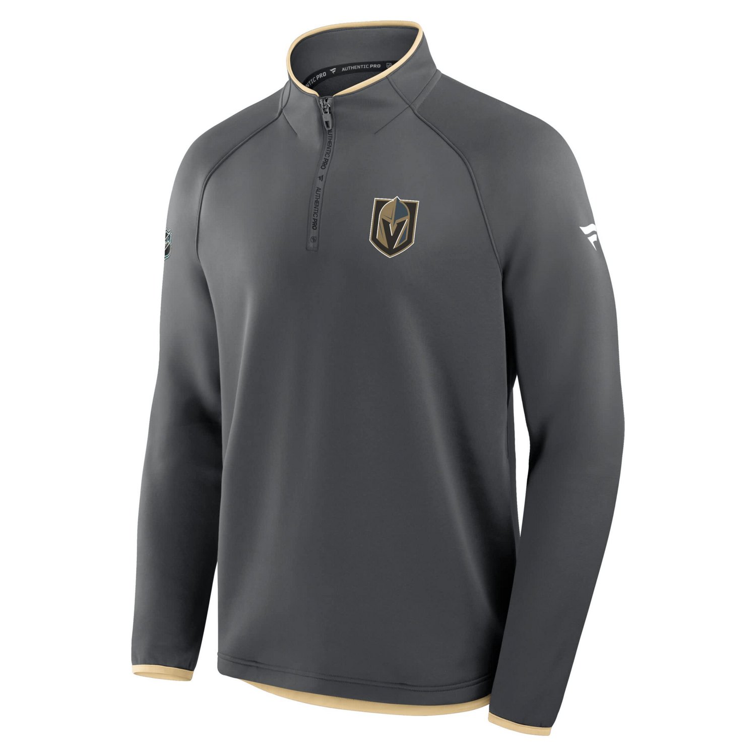 Fanatics Vegas Golden Knights Authentic Pro Rink Raglan Quarter-Zip Pullover - view number 4