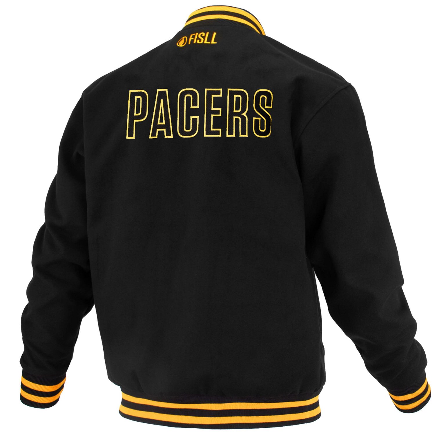FISLL Indiana Pacers Logoman Shadow Collection Full-Snap Varsity Jacket