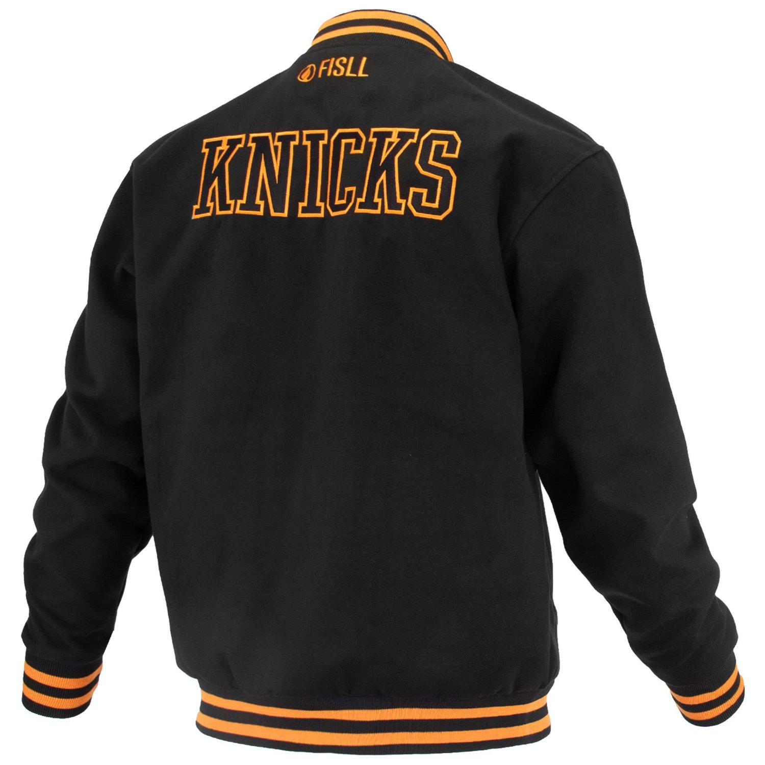 FISLL New York Knicks Logoman Shadow Collection Full-Snap Varsity Jacket - view number 3