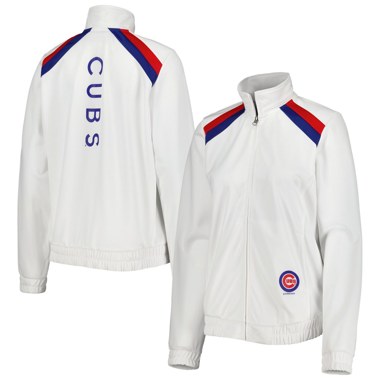 G-III 4Her by Carl Banks Chicago Cubs Red Flag Full-Zip Track Jacket - view number 1