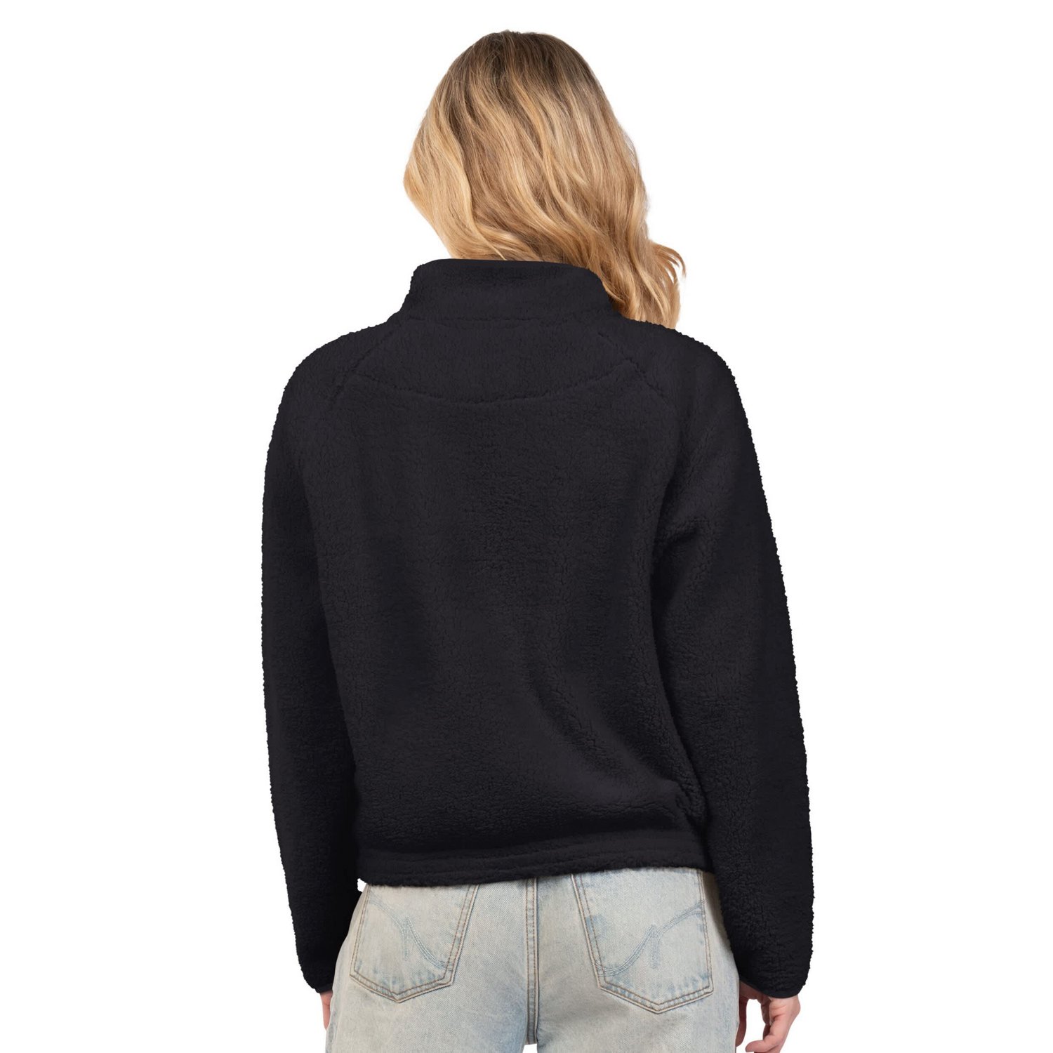 G-III 4Her by Carl Banks Los Angeles Dodgers Everst Sherpa Half-Zip Pullover - view number 2