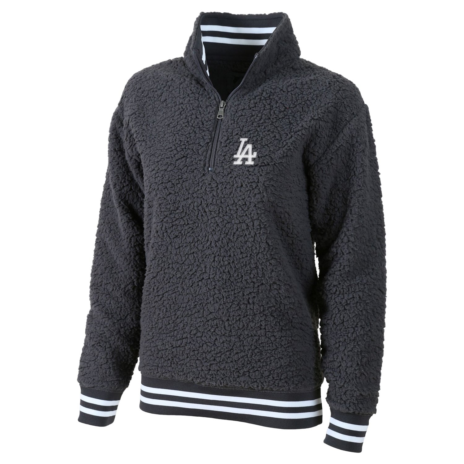 G-III 4Her by Carl Banks Los Angeles Dodgers Play Action Sherpa Fleece Quarter-Zip Jacket