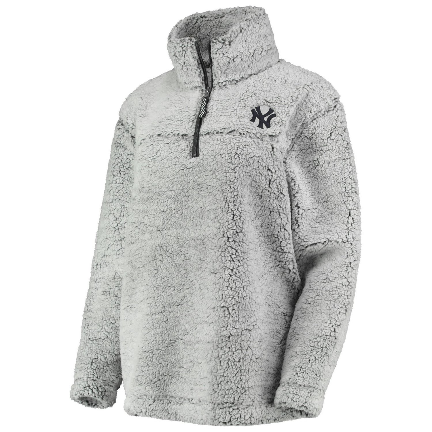 G-III 4Her by Carl Banks New York Yankees Sherpa Quarter-Zip Pullover Jacket - view number 2