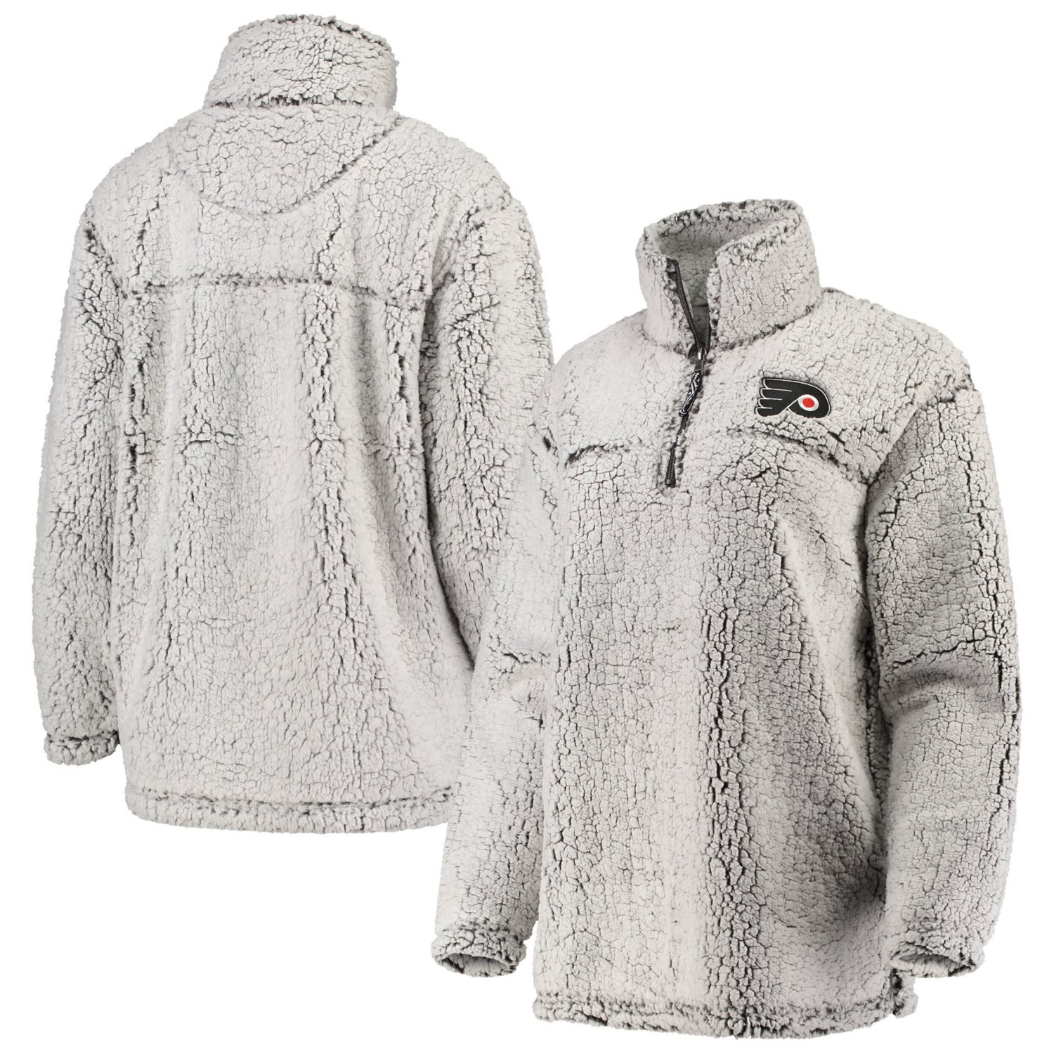 G-III 4Her by Carl Banks Philadelphia Flyers Sherpa Quarter-Zip Pullover Jacket