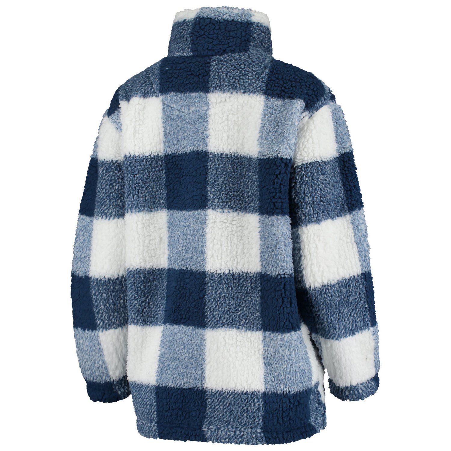 G-III 4Her by Carl Banks White Washington Capitals Plaid Sherpa Quarter-Zip Jacket - view number 4