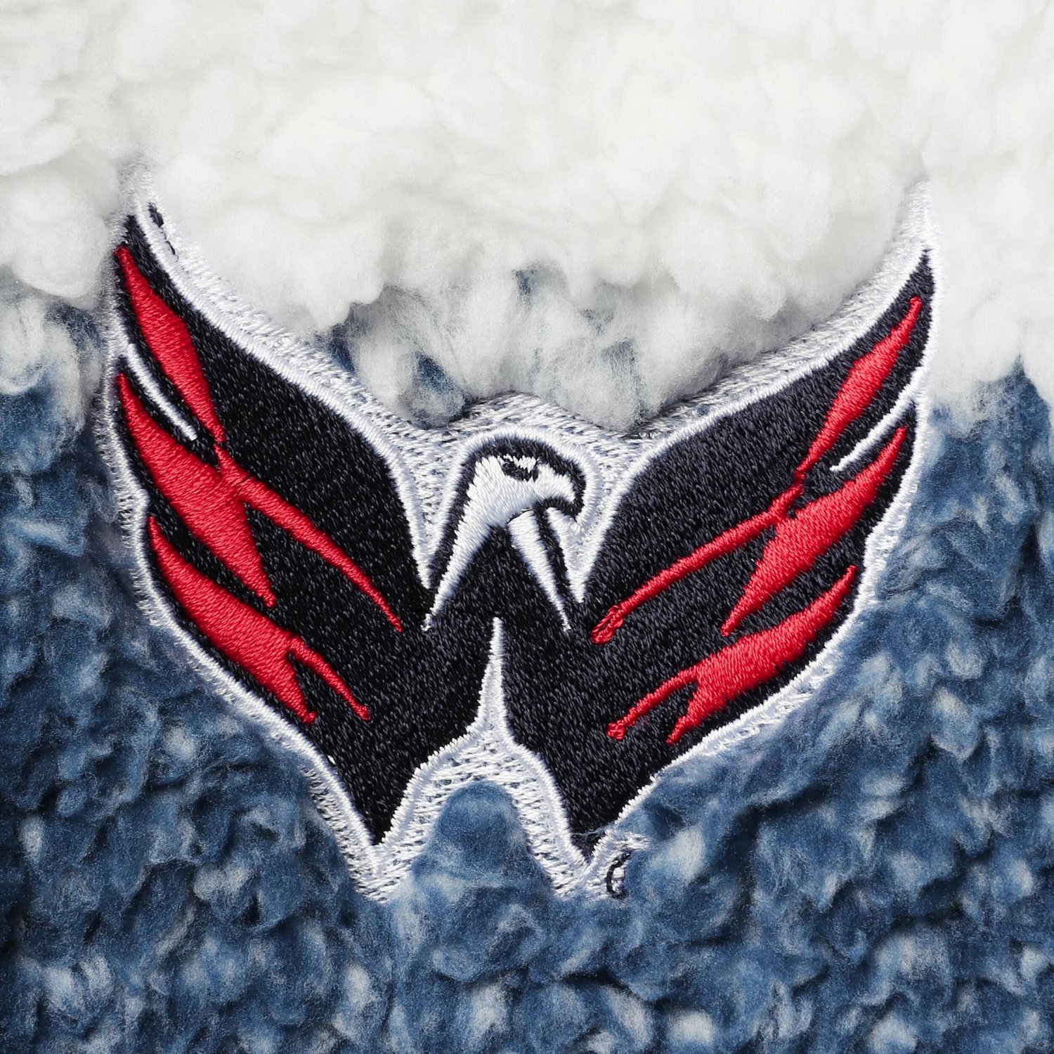 G-III 4Her by Carl Banks White Washington Capitals Plaid Sherpa Quarter-Zip Jacket - view number 3
