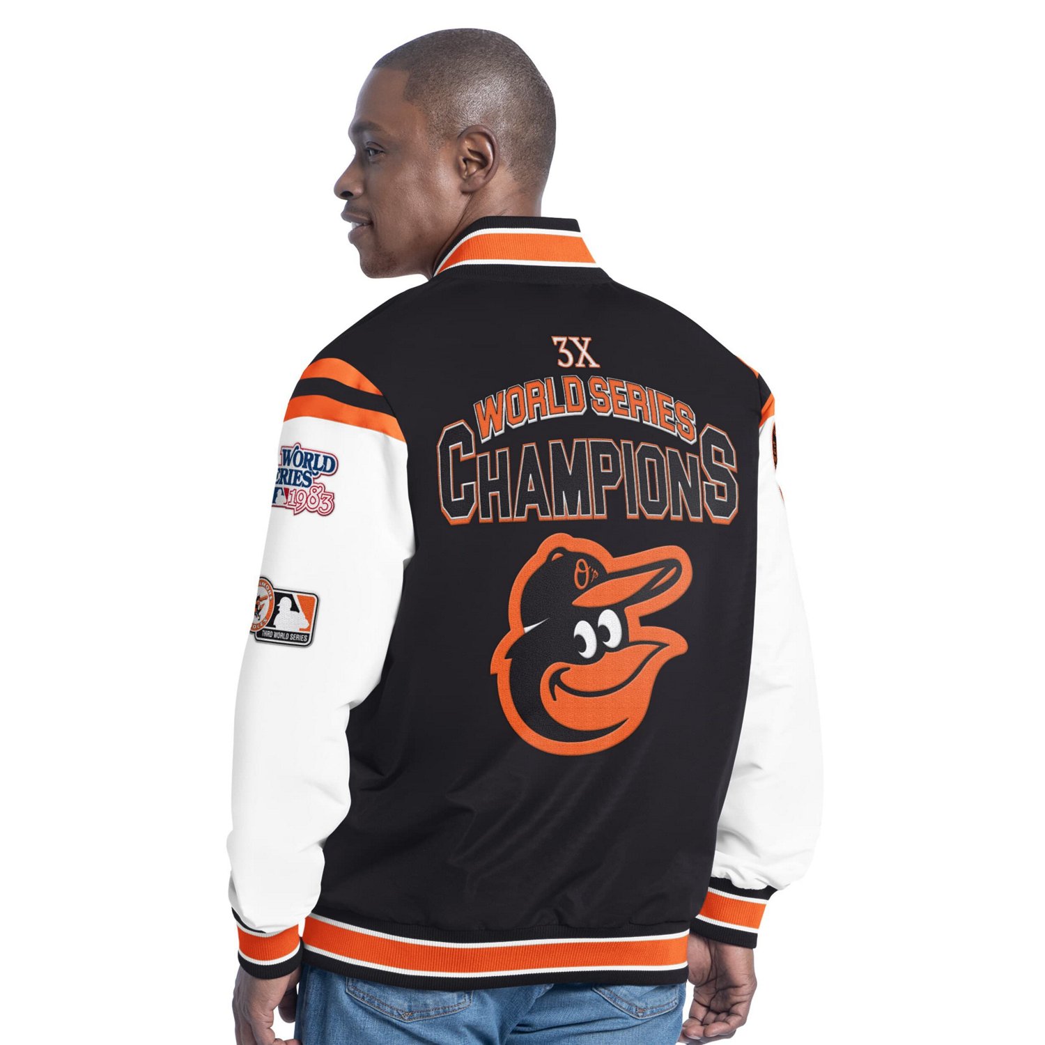 G-III Sports by Carl Banks Baltimore Orioles Recruit Commemorative Full-Snap Varsity Jacket                                      - view number 2