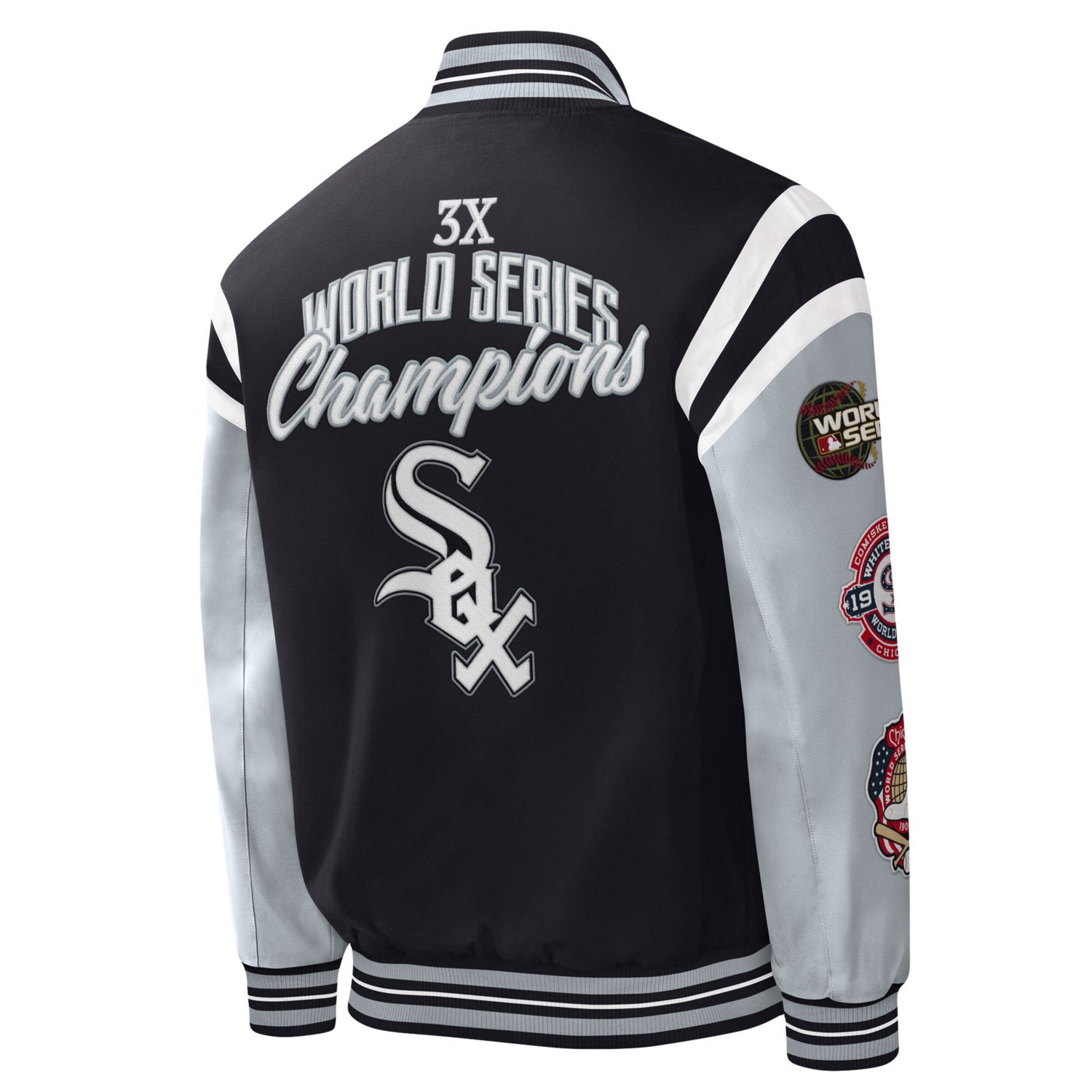 G-III Sports by Carl Banks Chicago White Sox Title Holder Full-Snap Varsity Jacket