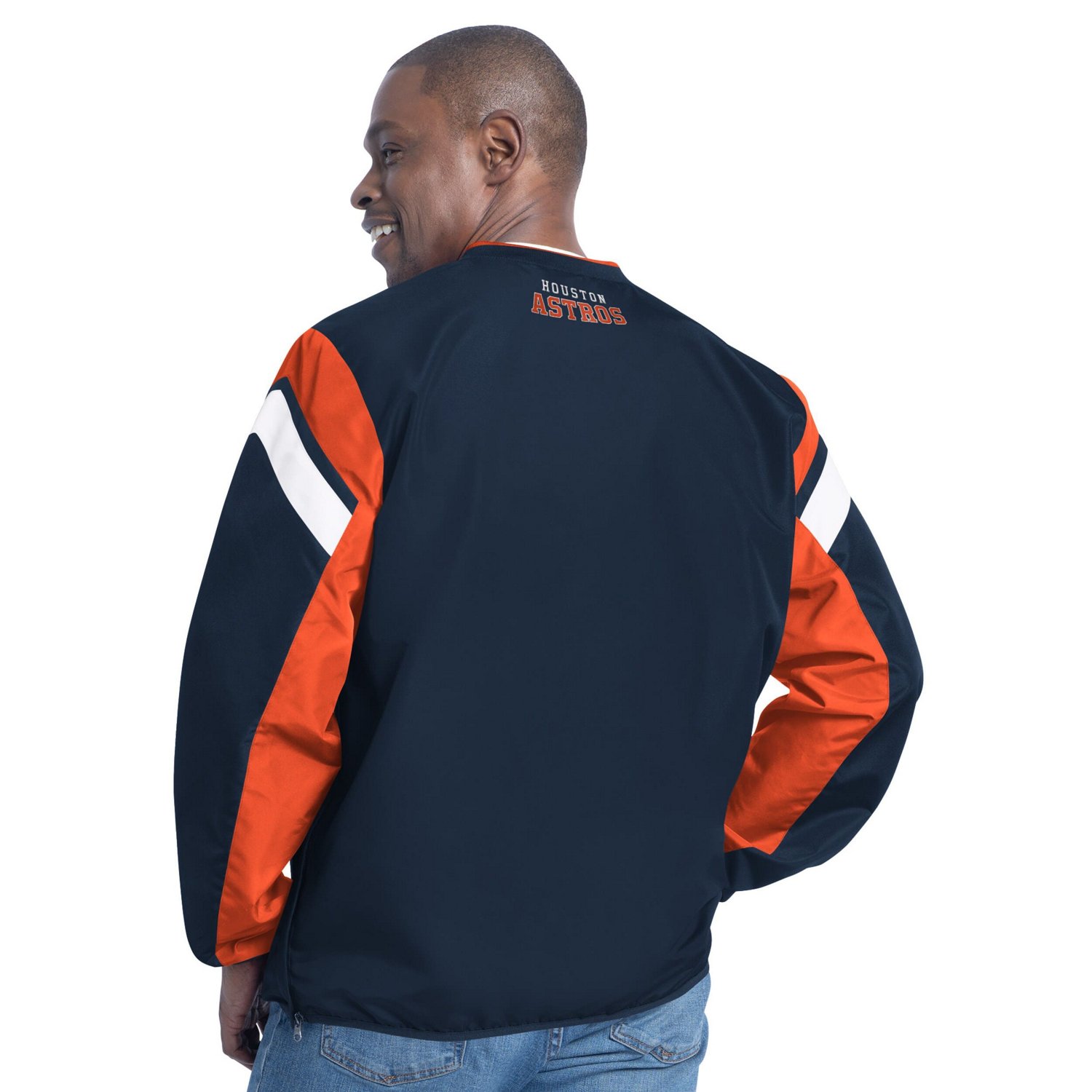 G-III Sports by Carl Banks Houston Astros Double Coverage V-Neck Pullover - view number 2