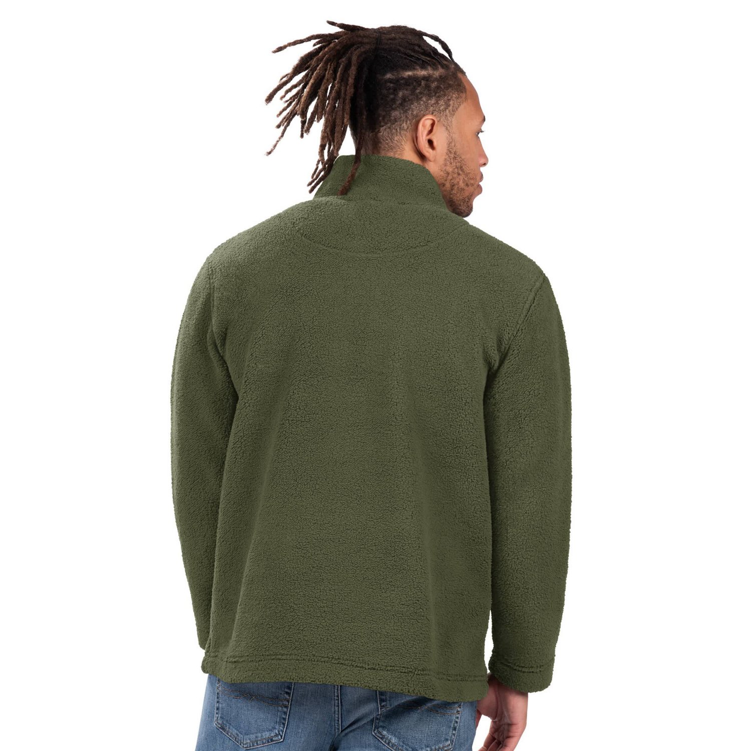 G-III Sports by Carl Banks Hunter Boston Red Sox Everest Fleece Quarter-Zip Jacket - view number 2