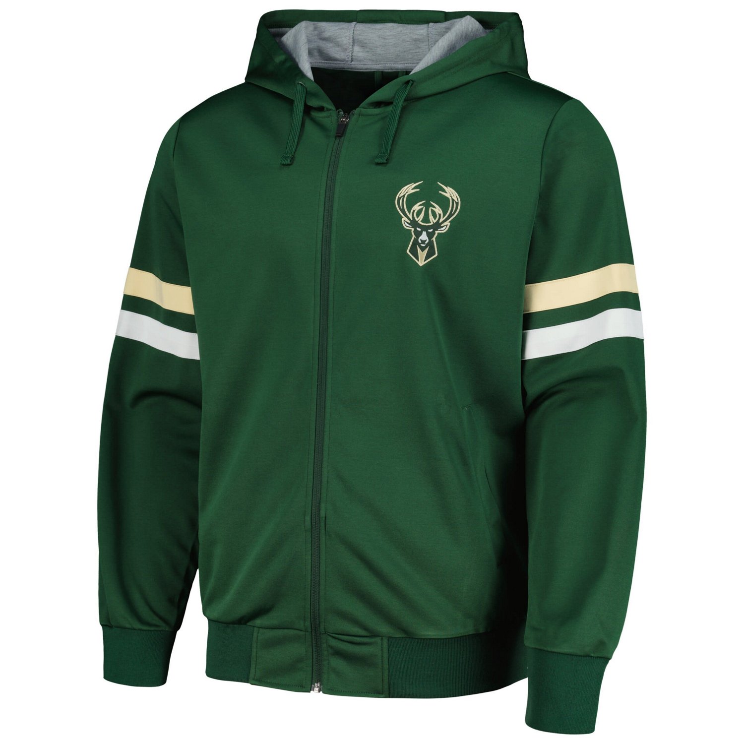G-III Sports by Carl Banks Hunter Milwaukee Bucks Contender Full-Zip Hoodie Jacket - view number 2