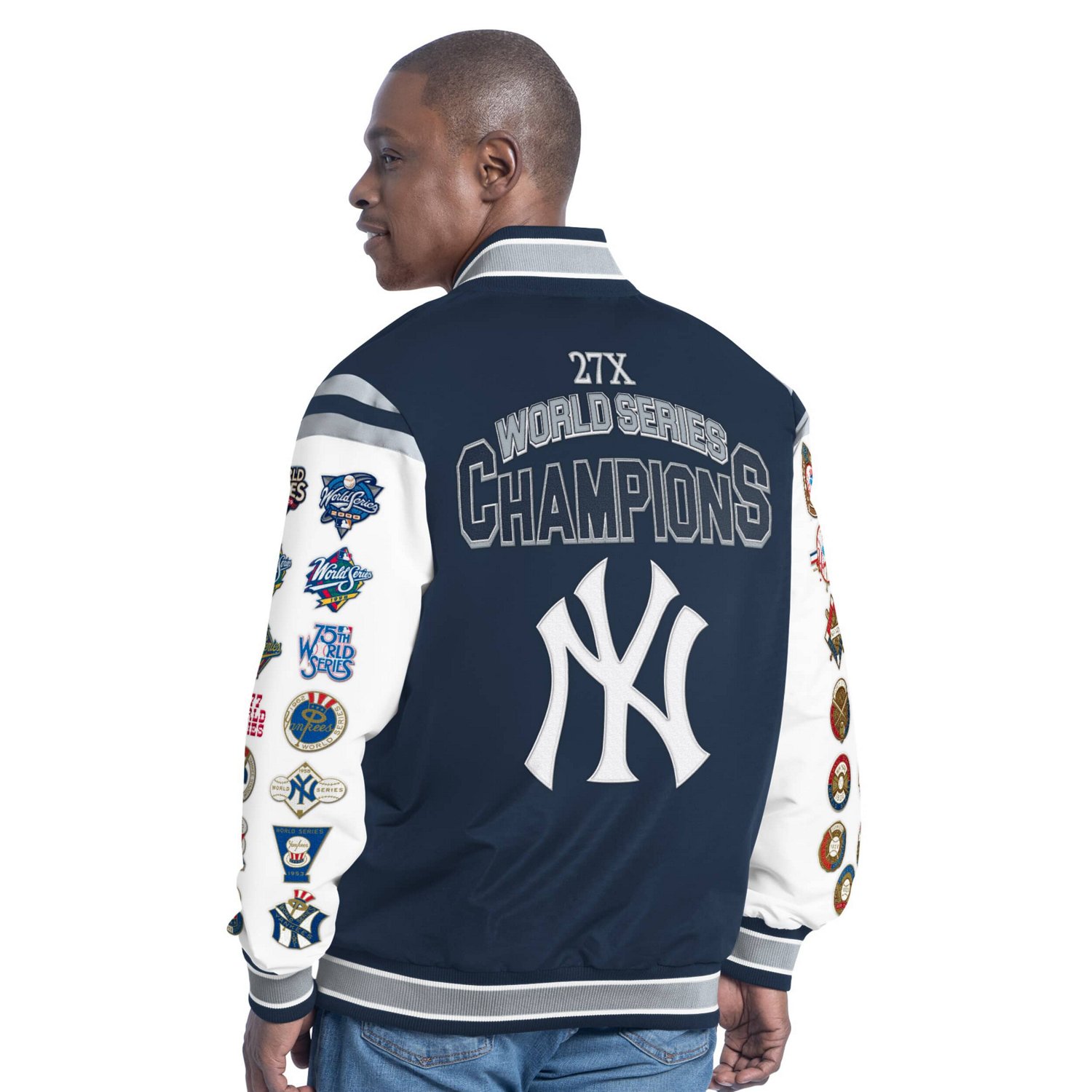G-III Sports by Carl Banks New York Yankees Recruit Commemorative Full-Snap Varsity Jacket                                       - view number 2