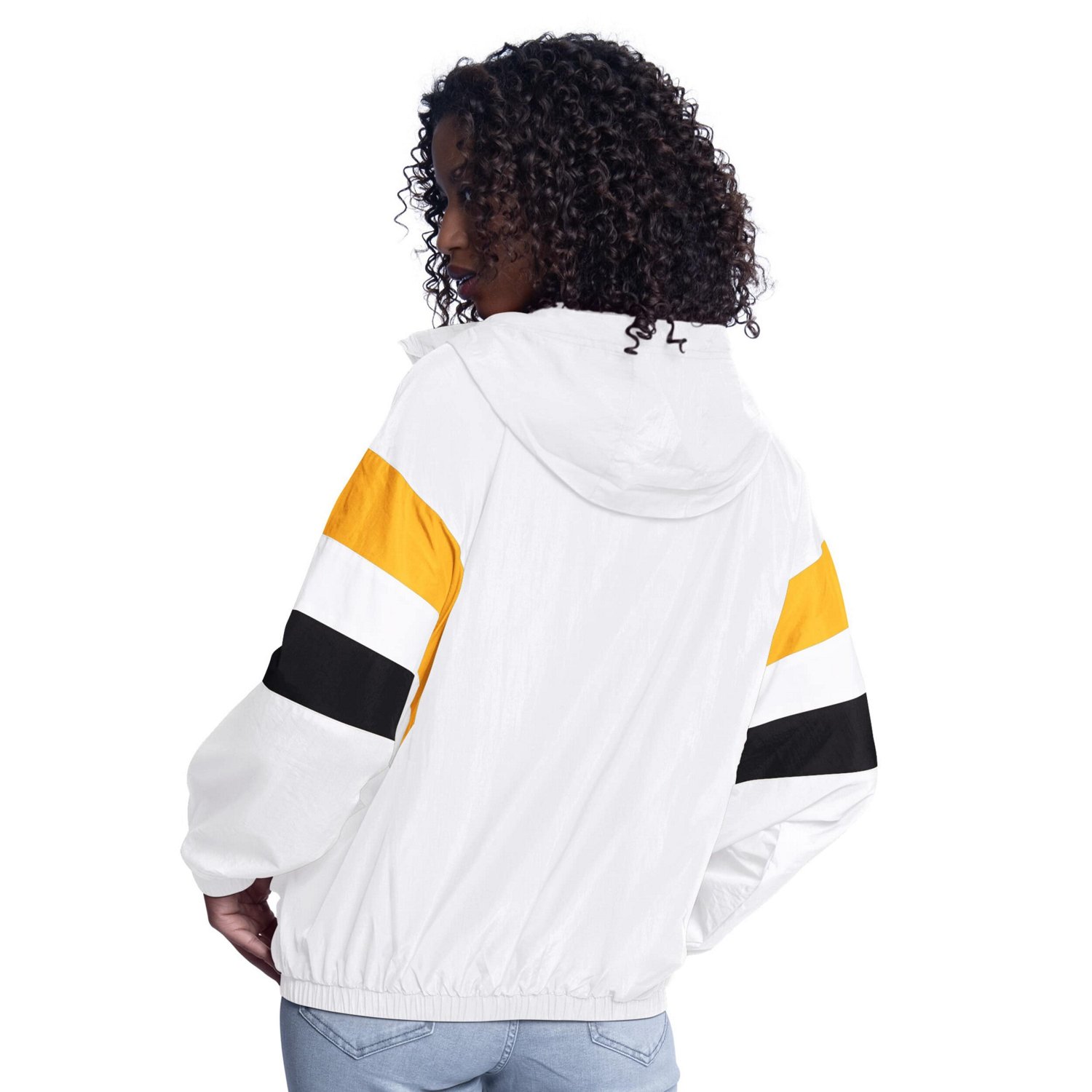 G-III Sports by Carl Banks Pittsburgh Penguins Game News Oversized Full-Zip Hoodie Jacket - view number 2