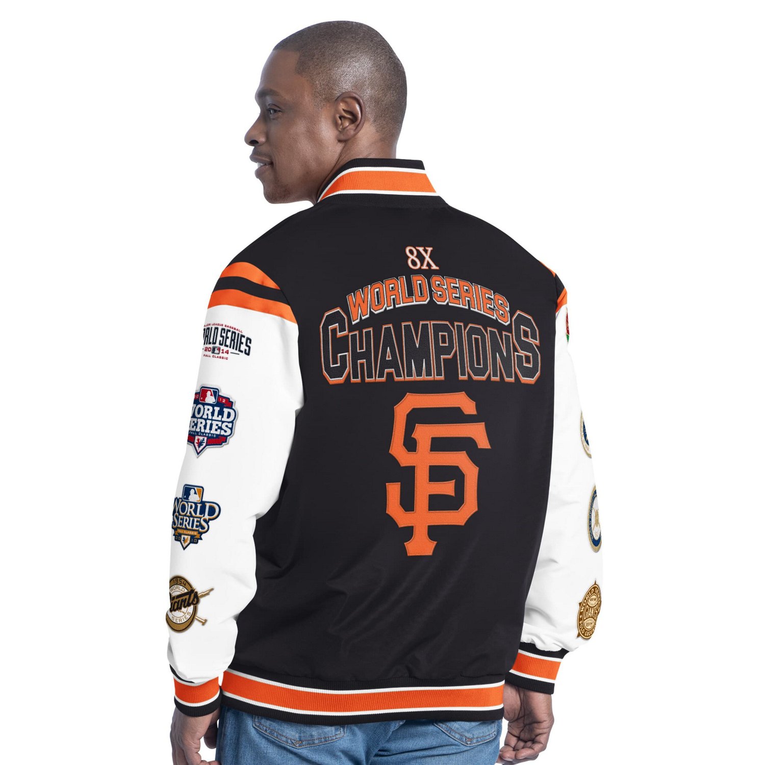 G-III Sports by Carl Banks San Francisco Giants Recruit Commemorative Full-Snap Varsity Jacket - view number 2