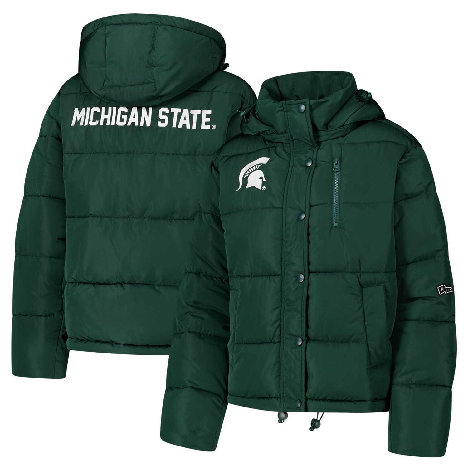 Hype and Vice Michigan State Spartans Puffer Jacket                                                                              - view number 1