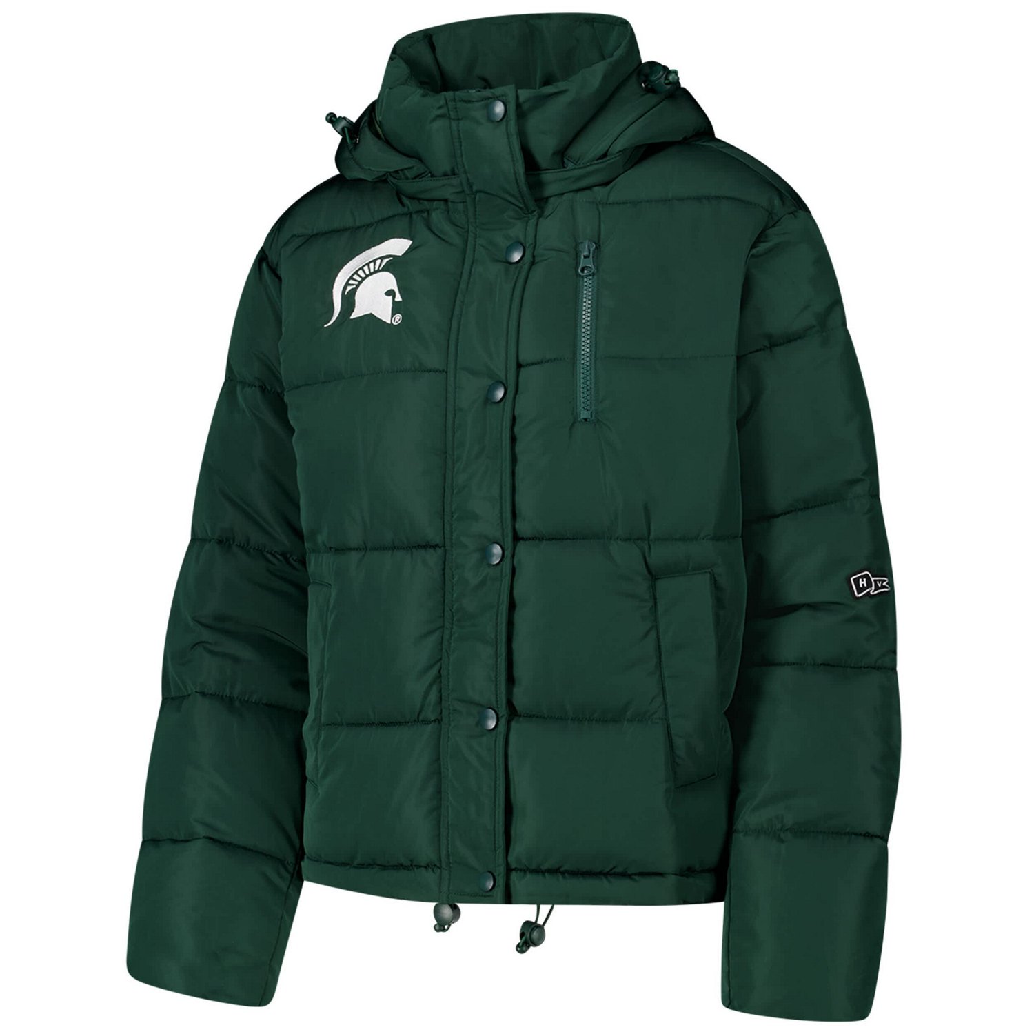Hype and Vice Michigan State Spartans Puffer Jacket                                                                              - view number 2