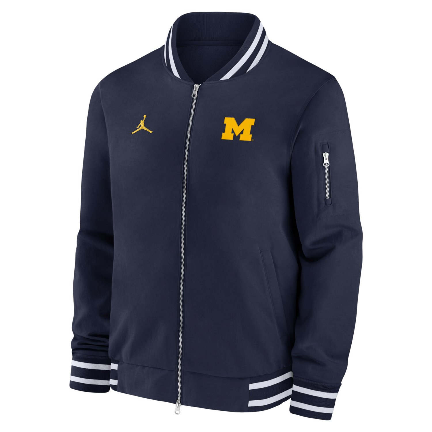 Jordan Brand Michigan Wolverines 2024 Sideline Full-Zip Bomber Jacket - view number 2