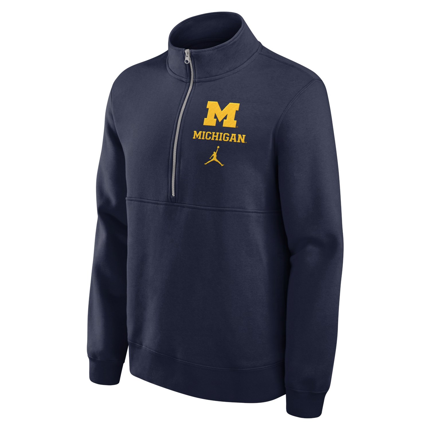 Jordan Brand Michigan Wolverines Primetime Club Half-Zip Sweatshirt - view number 2