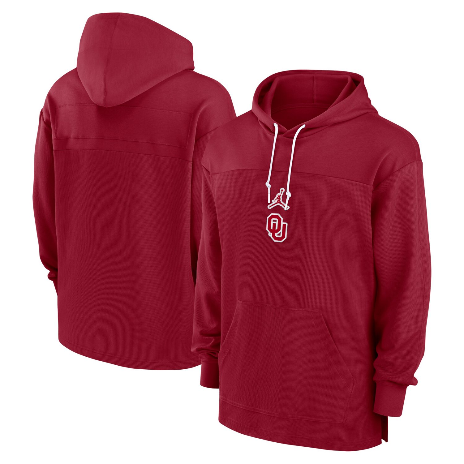 Jordan Brand Oklahoma Sooners 2024 25 Sideline Jersey Performance Pullover Hoodie Academy