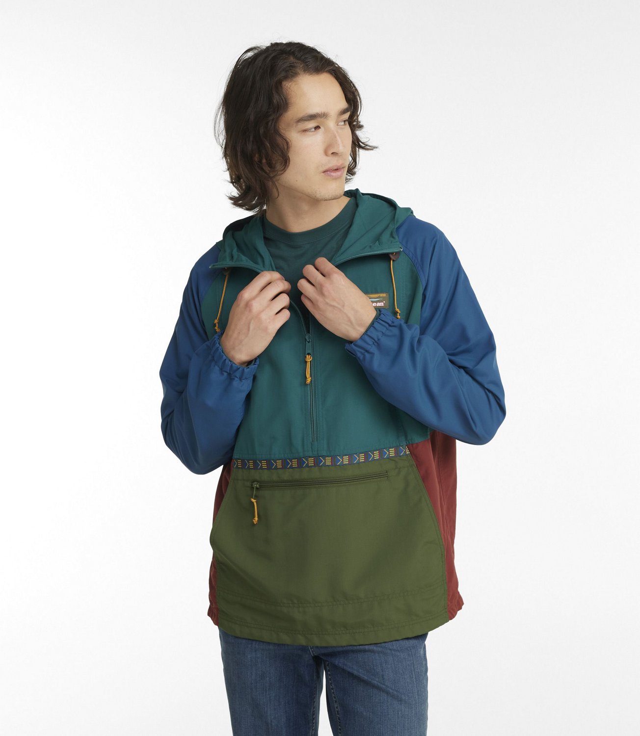 L.L. Bean Men's Mountain Classic Anorak 1/2 Zip Hoodie - view number 2