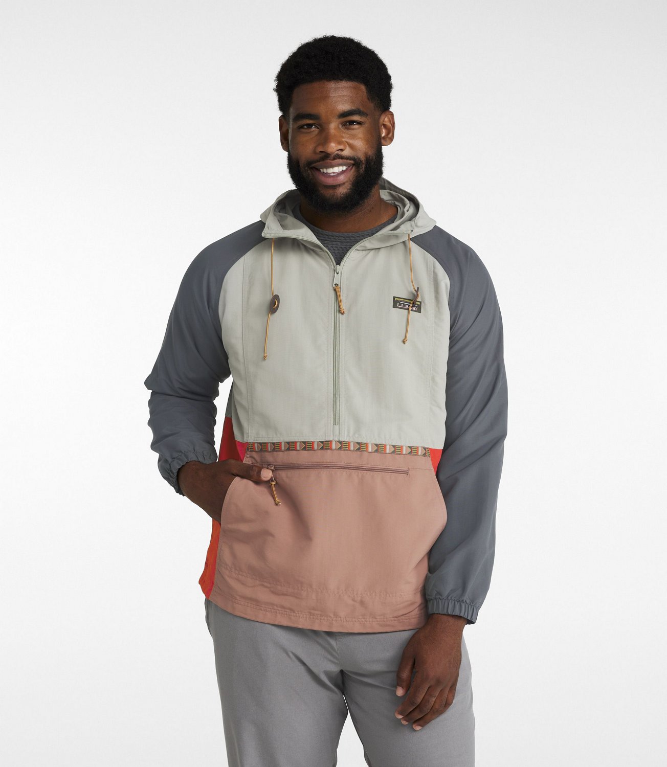 L.L. Bean Men's Mountain Classic Anorak 1/2 Zip Hoodie | Academy