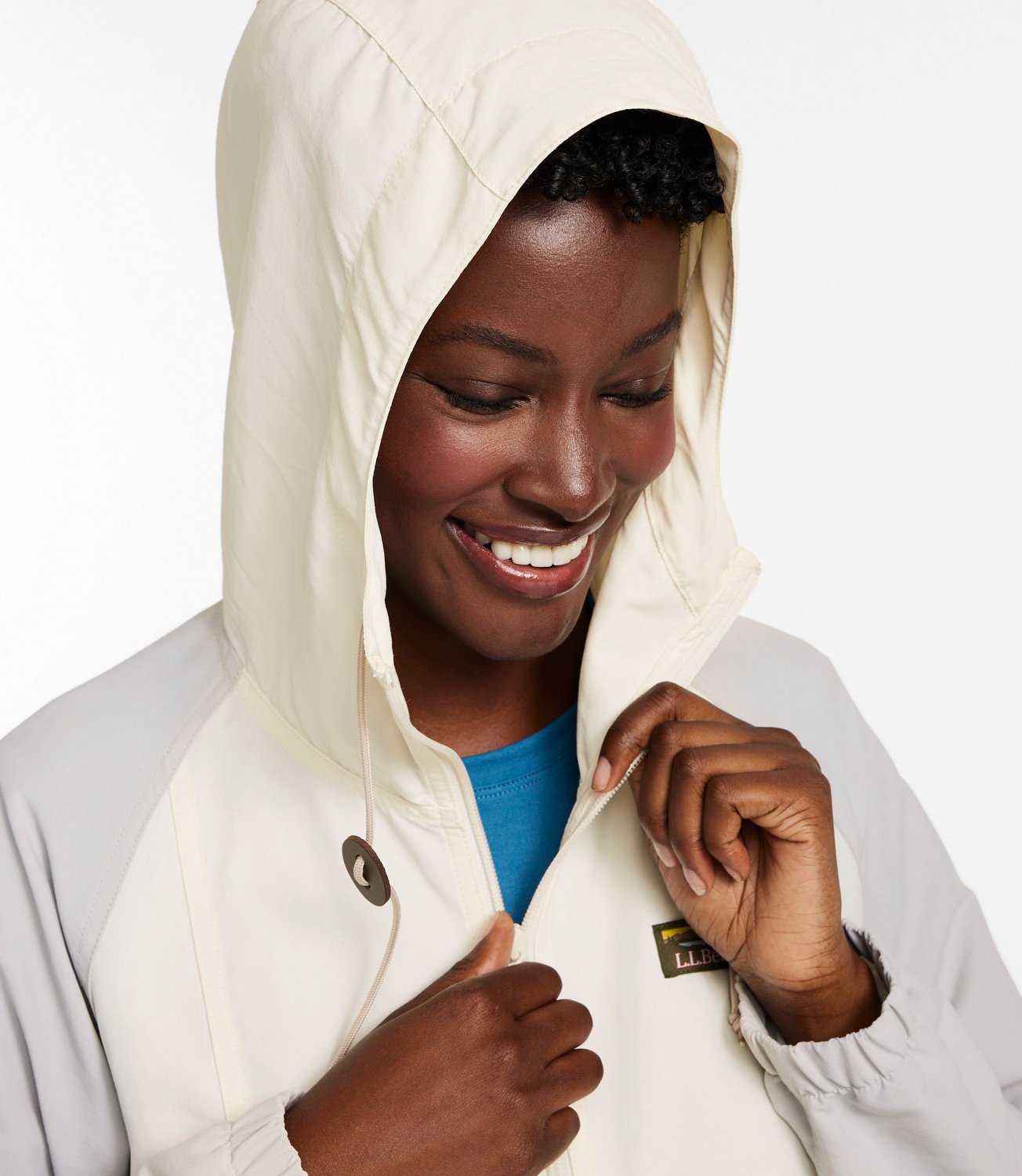 L.L. Bean Women's Mountain Classic Multicolor Anorak Rain Jacket - view number 4