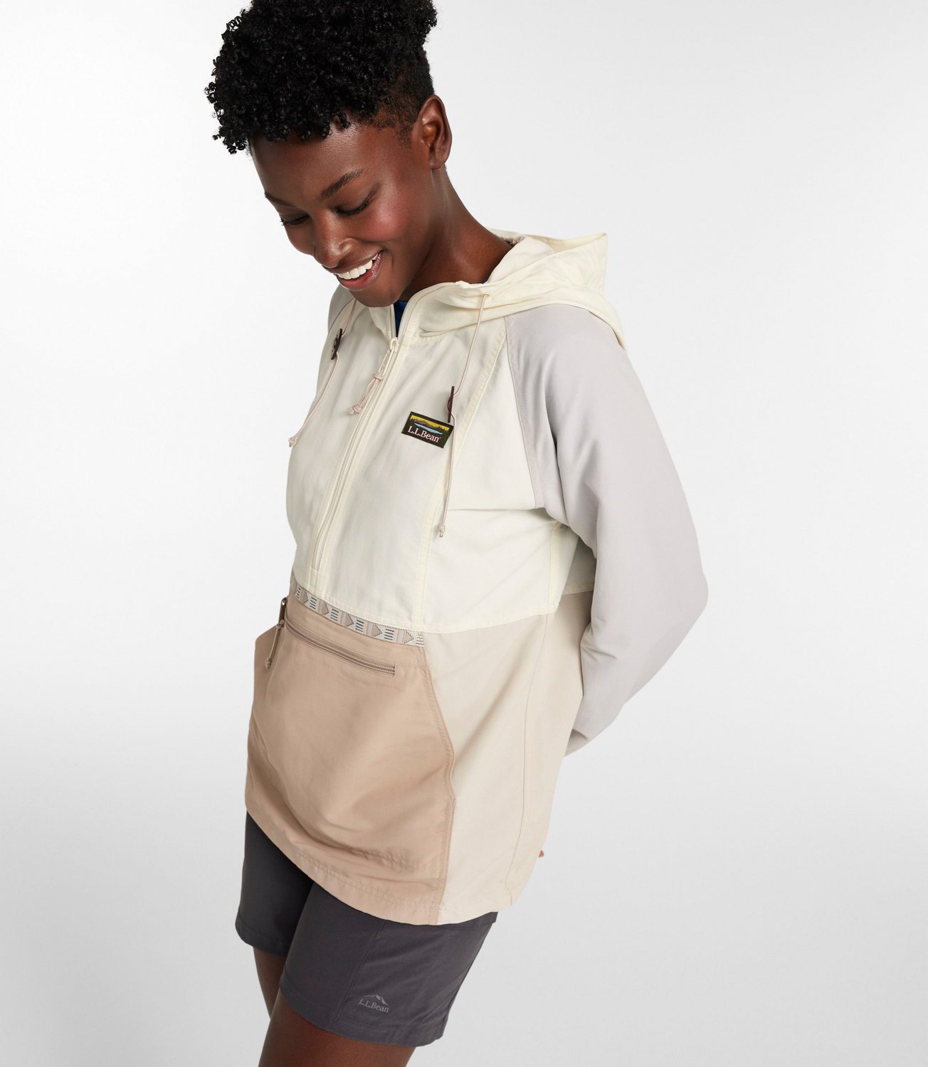 L.L. Bean Women's Mountain Classic Multicolor Anorak Rain Jacket - view number 2