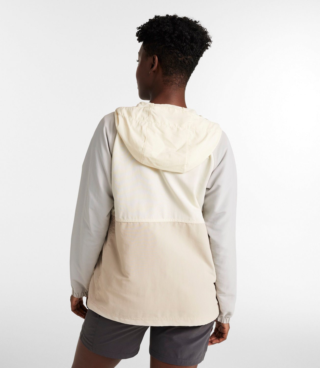 L.L. Bean Women's Mountain Classic Multicolor Anorak Rain Jacket - view number 3