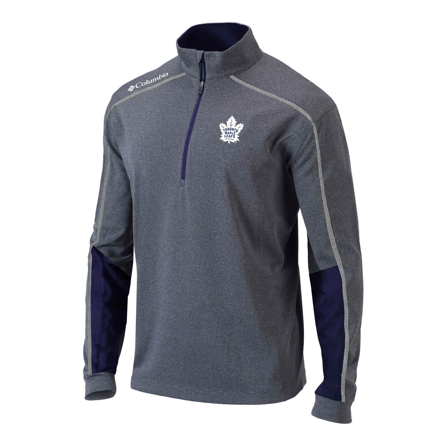 Men's Columbia Toronto Maple Leafs Omni-Wick Shotgun 20 Quarter-Zip Pullover Top                                                 - view number 2