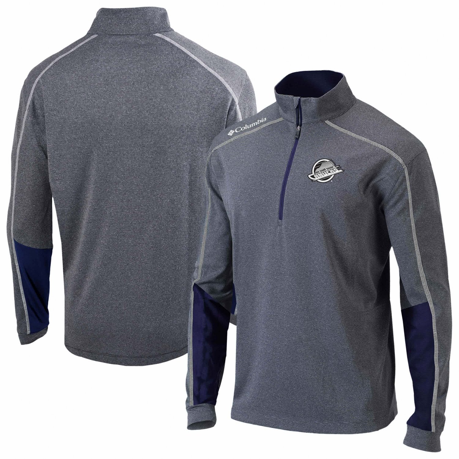 Men's Columbia Vancouver Canucks Omni-Wick Shotgun 20 Quarter-Zip Pullover Top                                                   - view number 1