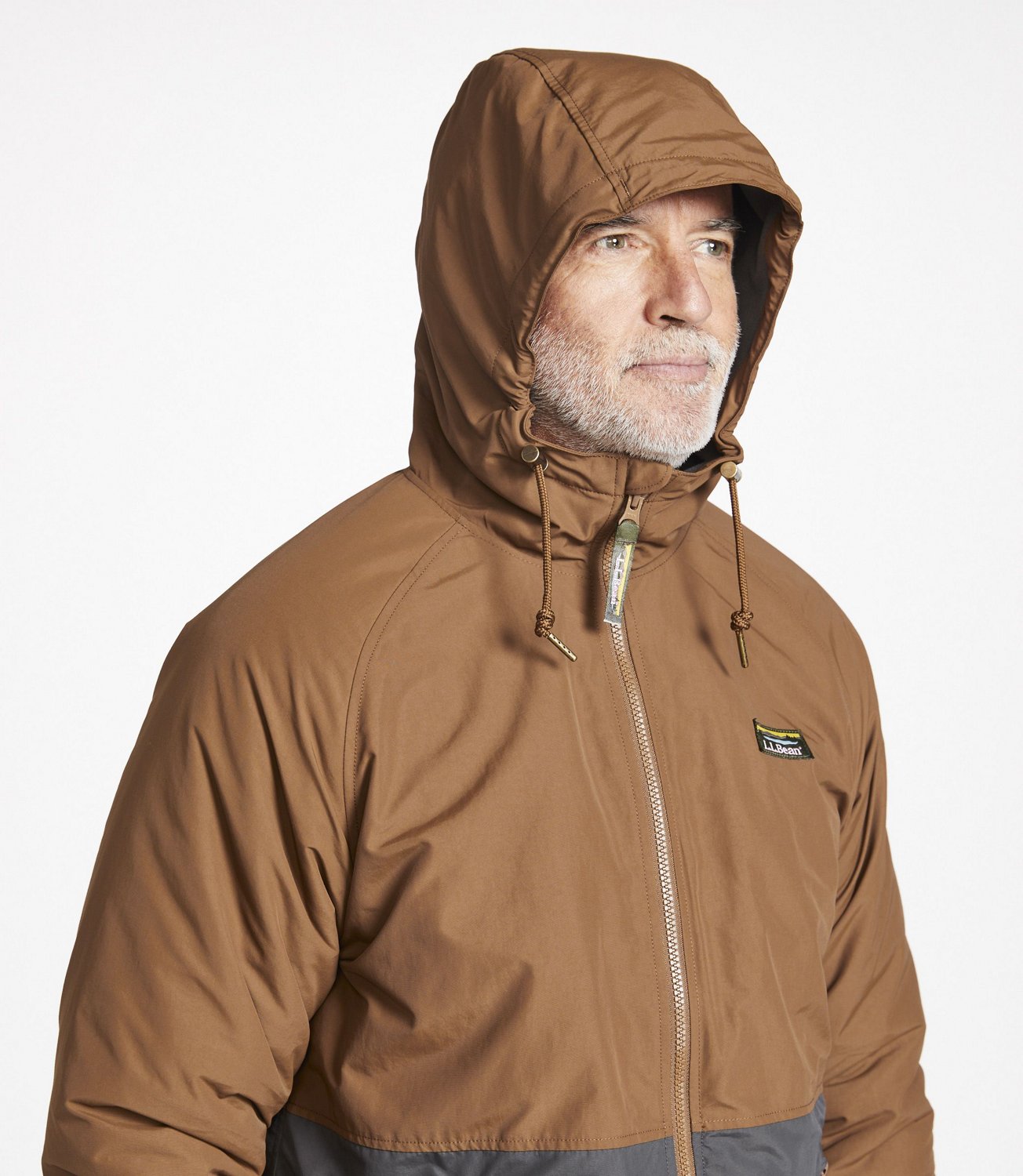 Men's Insulated 3-Season Colorblock Bomber Hooded Jacket, - view number 4