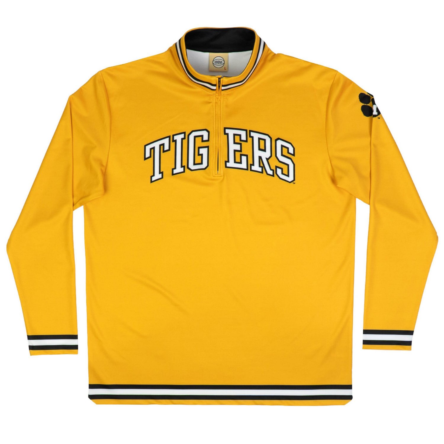 Missouri Tigers Throwback Basketball Quarter-Zip Pullover Top                                                                    - view number 2