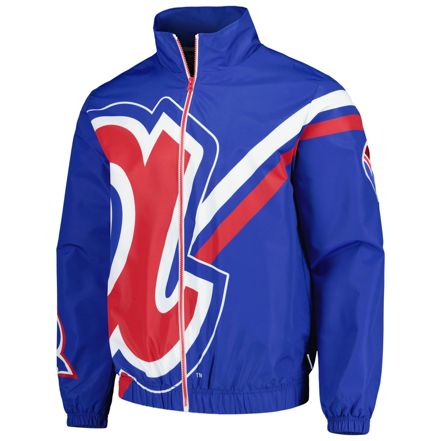 Mitchell  Ness Atlanta Braves Exploded Logo Warm Up Full-Zip Jacket - view number 2