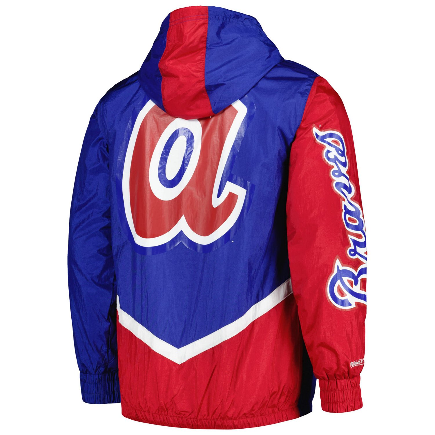Mitchell  Ness Atlanta Braves Undeniable Full-Zip Hoodie Windbreaker Jacket