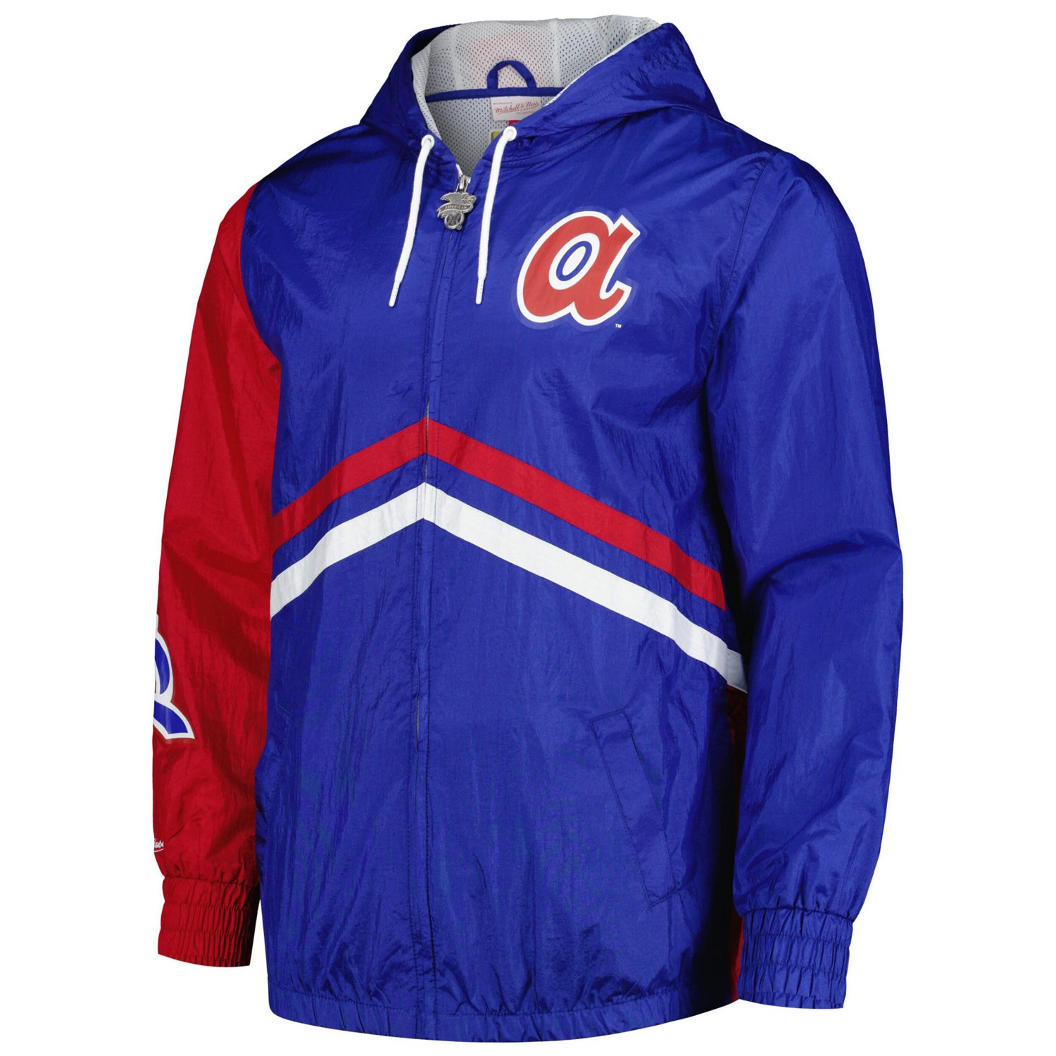 Mitchell  Ness Atlanta Braves Undeniable Full-Zip Hoodie Windbreaker Jacket