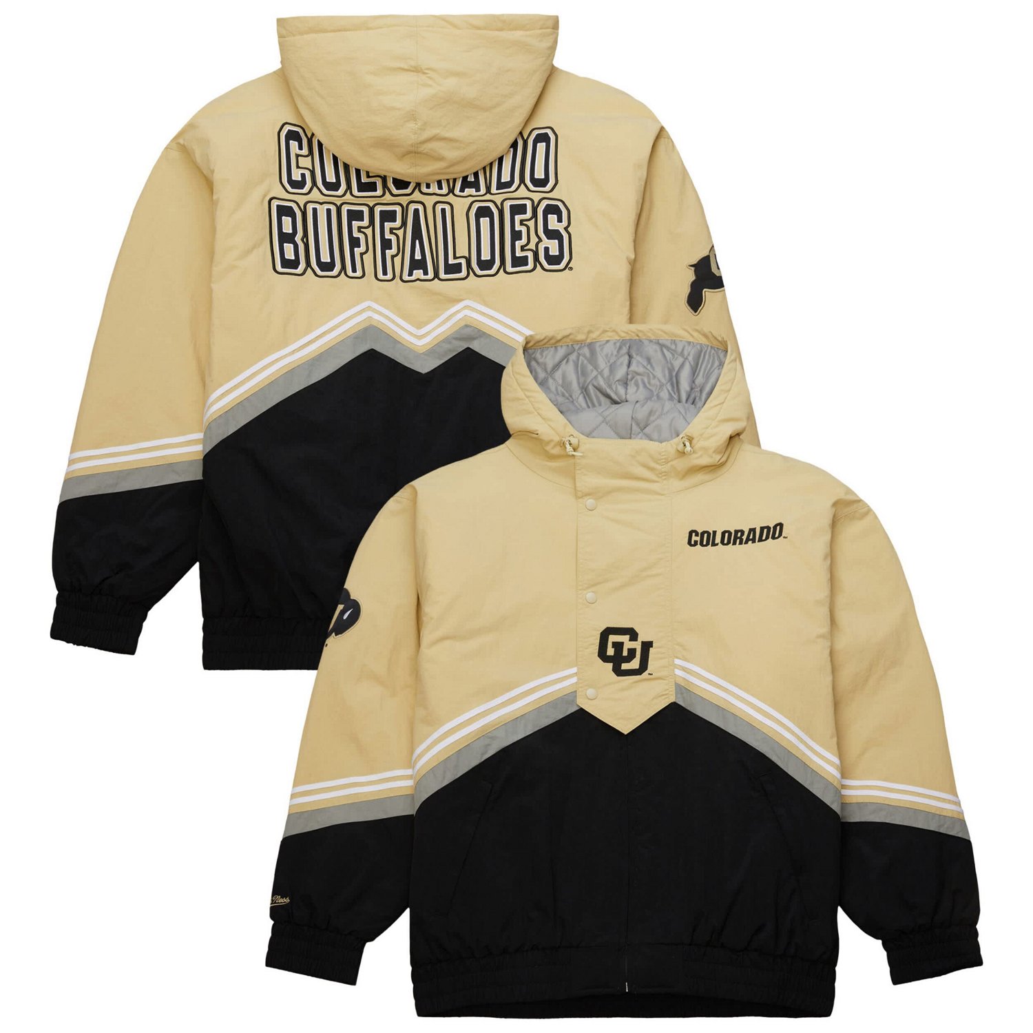 Mitchell  Ness Black Colorado Buffaloes Throw It Back Retro Full-Zip Windbreaker Jacket