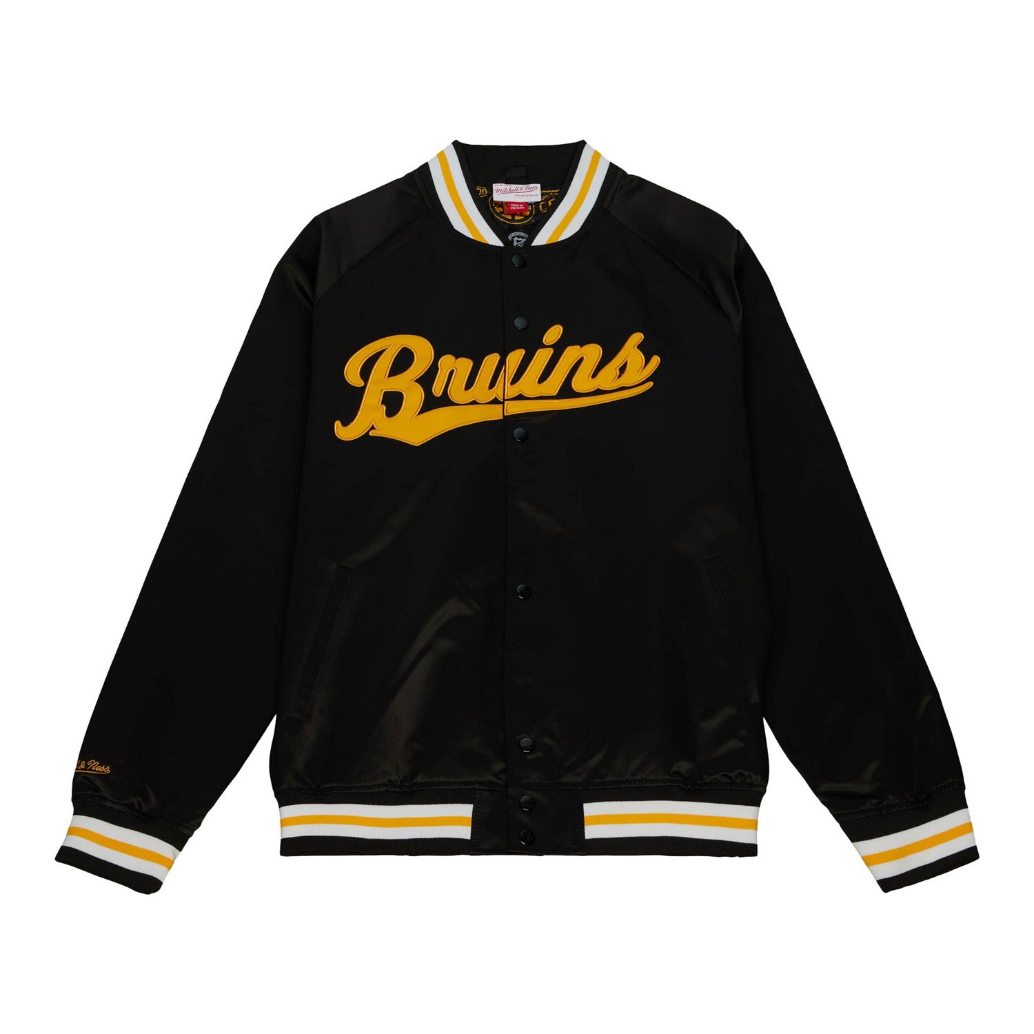 Mitchell  Ness Boston Bruins 100th Anniversary Satin Raglan Full-Snap Jacket                                                     - view number 2