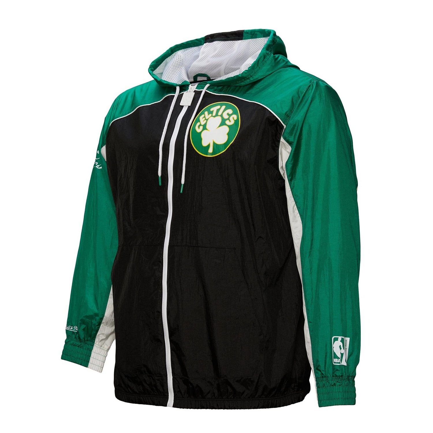 Mitchell  Ness Boston Celtics Hardwood Classics Big Shot Premium Full-Zip Windbreaker Jacket - view number 2