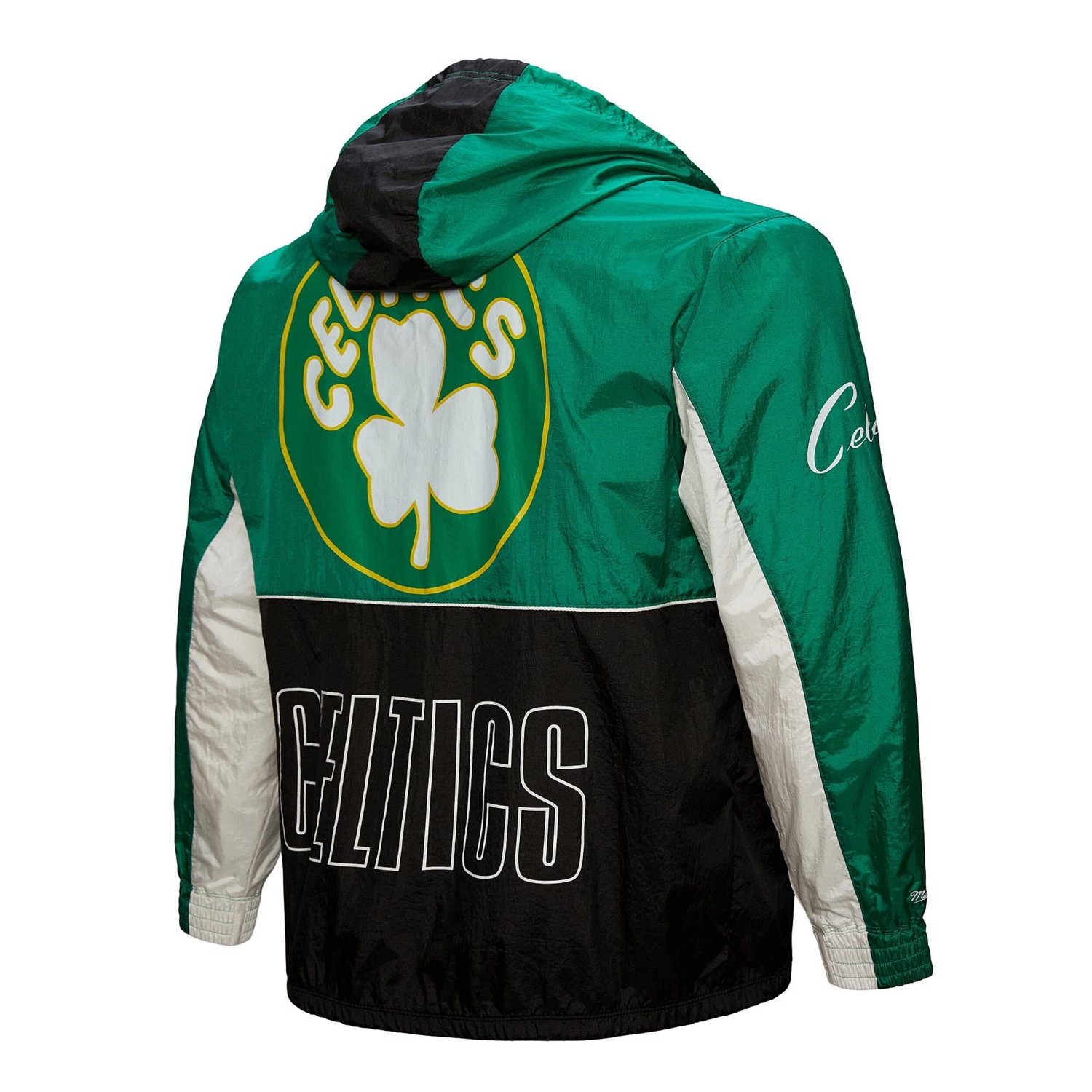 Mitchell  Ness Boston Celtics Hardwood Classics Big Shot Premium Full-Zip Windbreaker Jacket